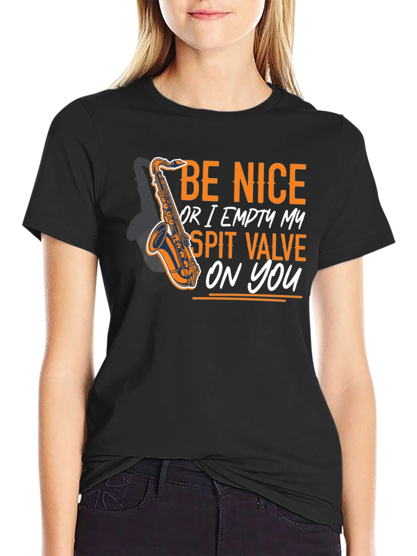 Be Nice Saxophone T-Shirt - Funny Musician Tee