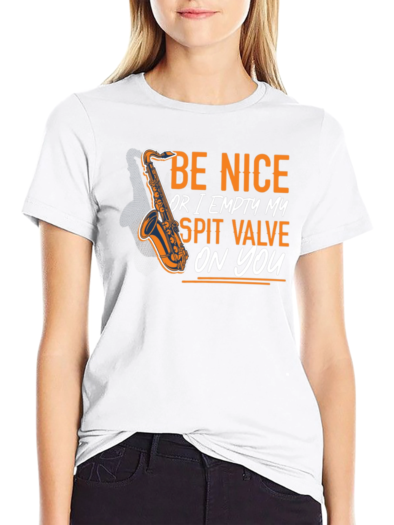 Be Nice Saxophone T-Shirt - Funny Musician Tee