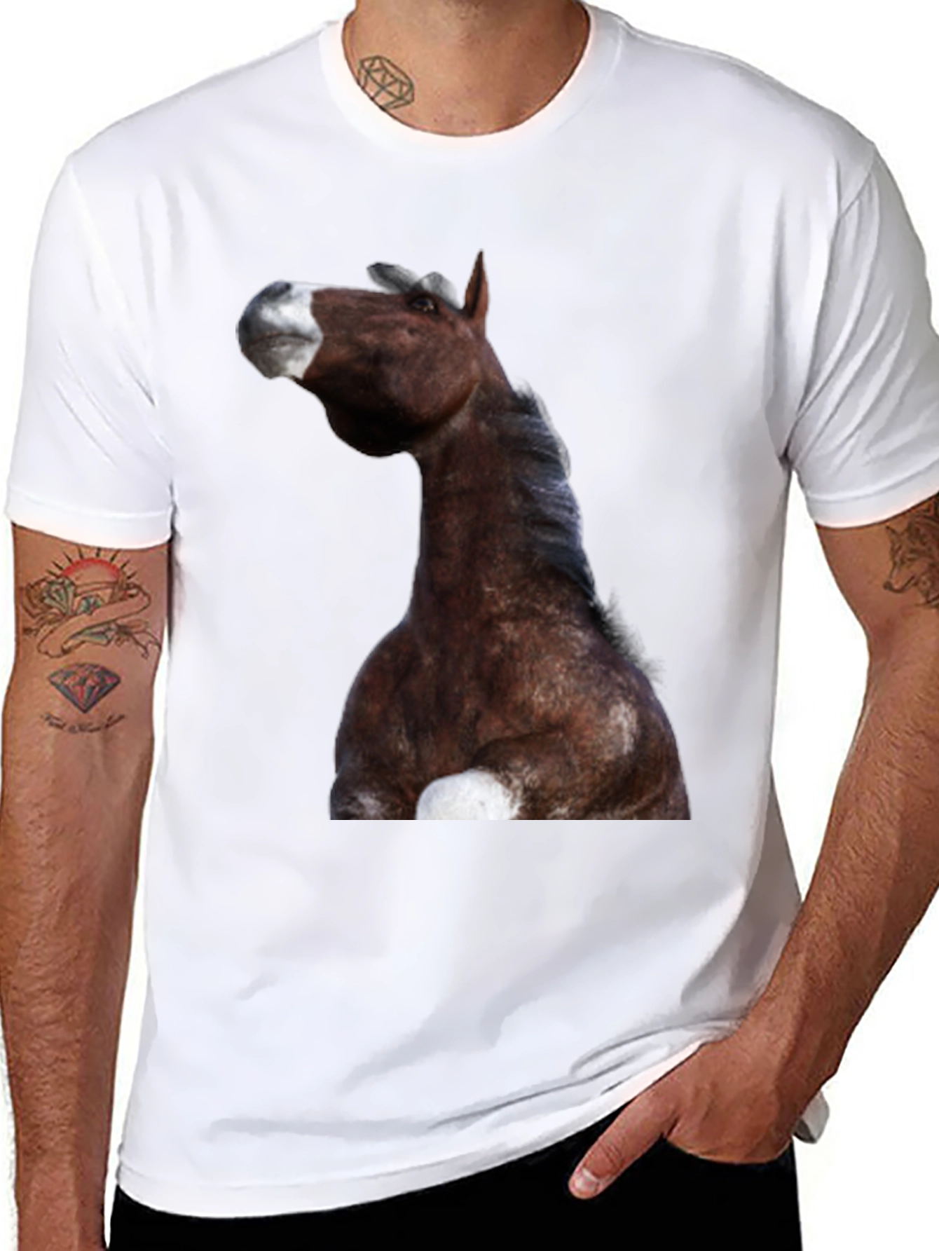 Horse Graphic Black T-Shirt | Equestrian Style