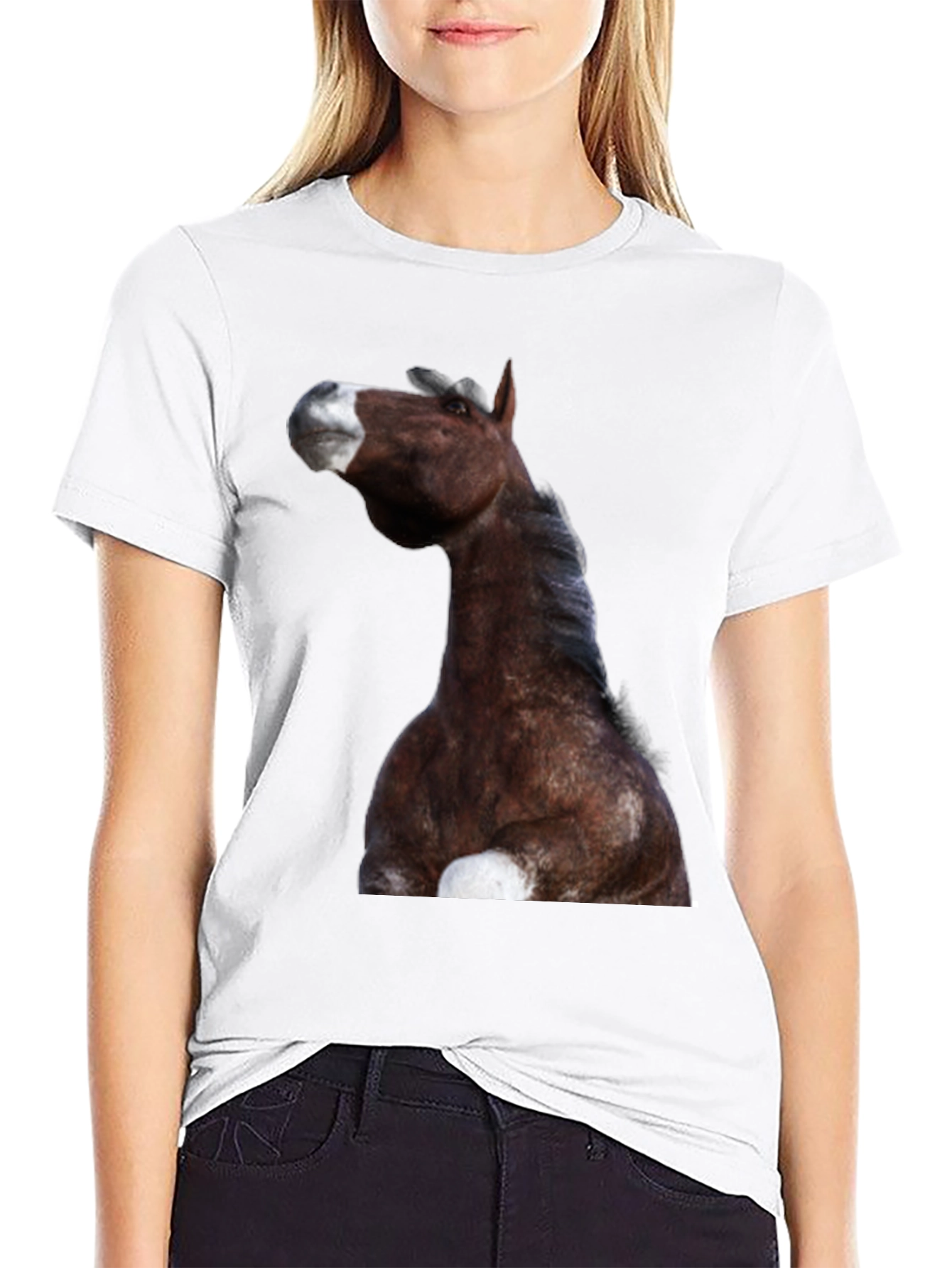 Horse Graphic Black T-Shirt | Equestrian Style