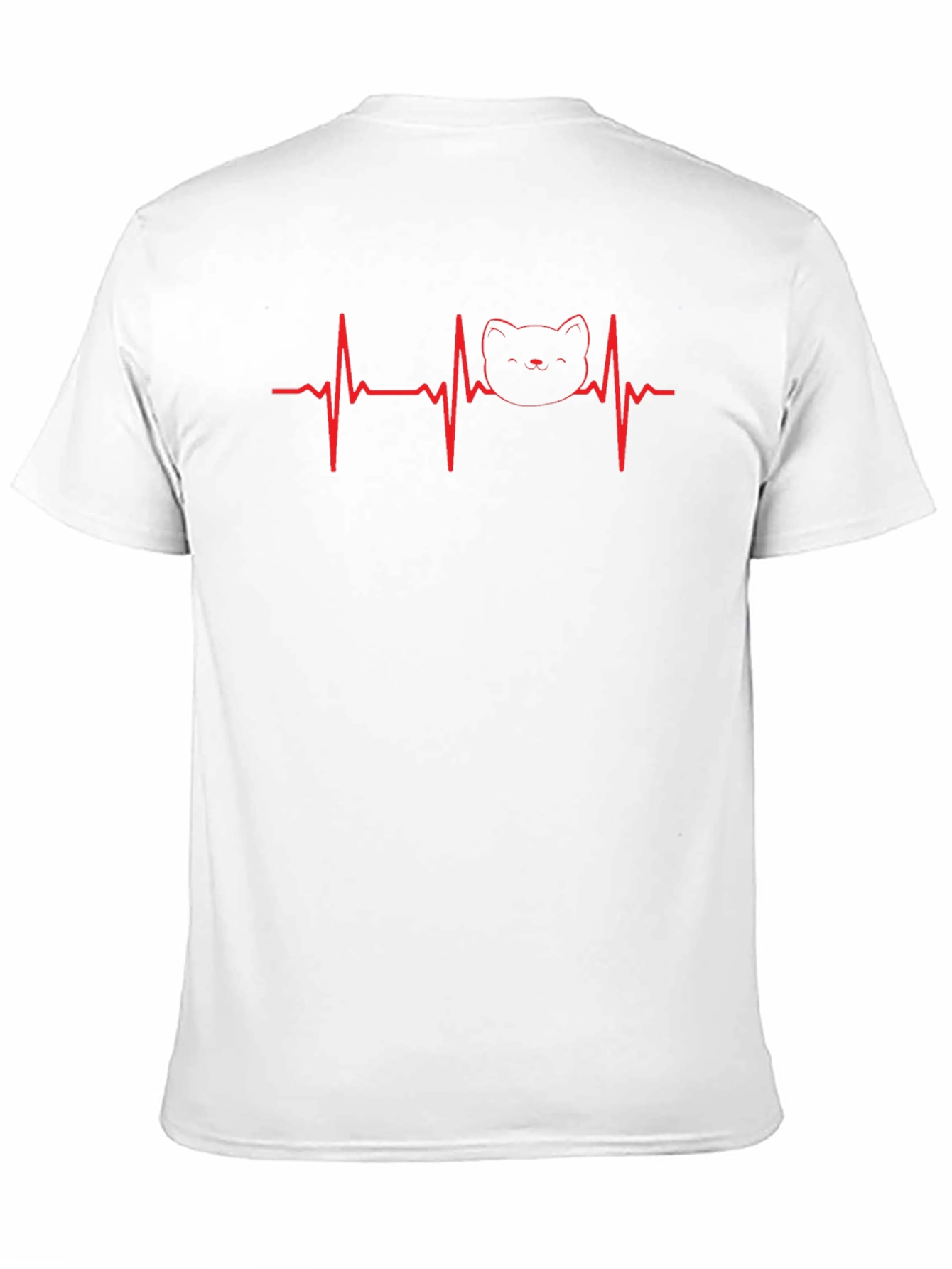 Cat Heartbeat T-Shirt - Love Your Feline Friend!