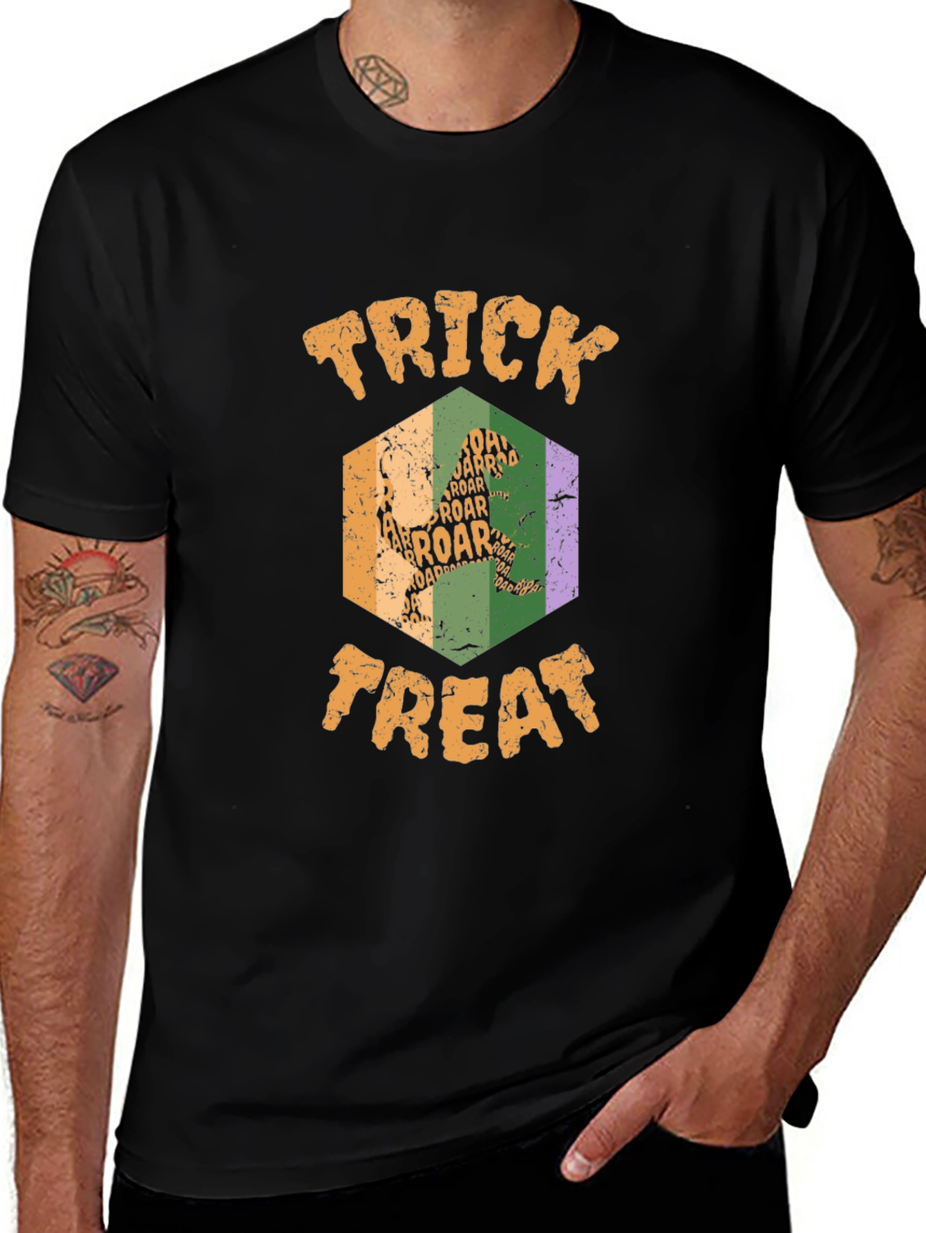 Trick or Treat Dinosaur Halloween T-Shirt