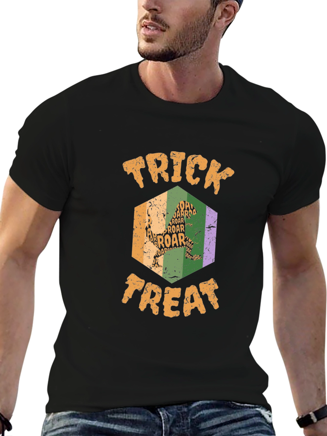 Trick or Treat Dinosaur Halloween T-Shirt