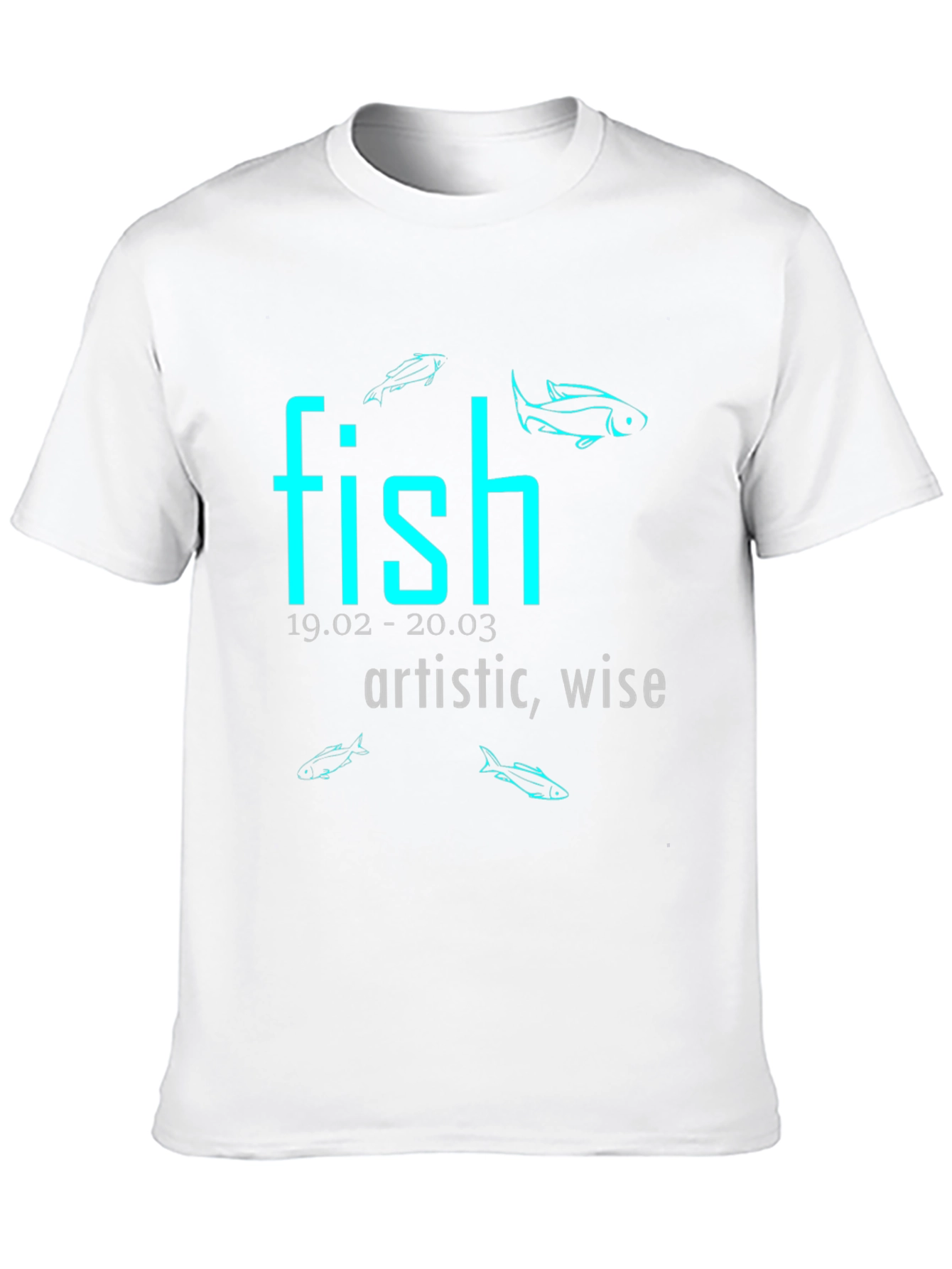 Pisces T-Shirt - Artistic Wise and Stylish Zodiac Tee