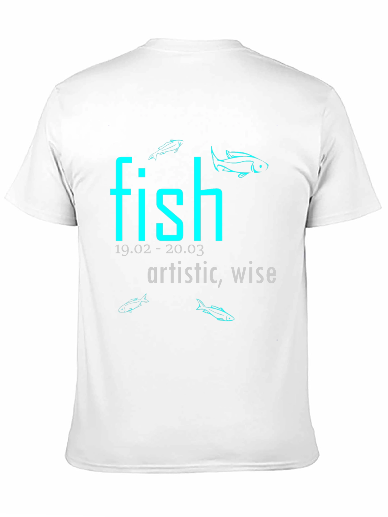 Pisces T-Shirt - Artistic Wise and Stylish Zodiac Tee