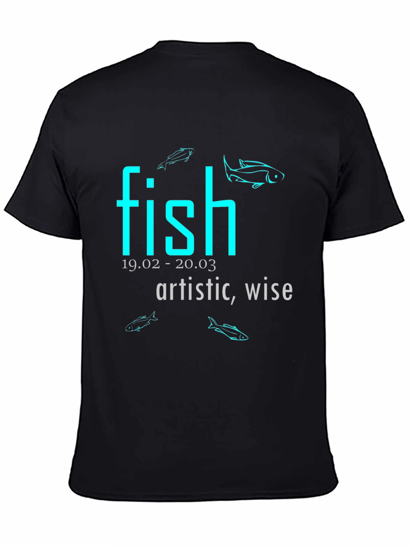Pisces T-Shirt - Artistic Wise and Stylish Zodiac Tee