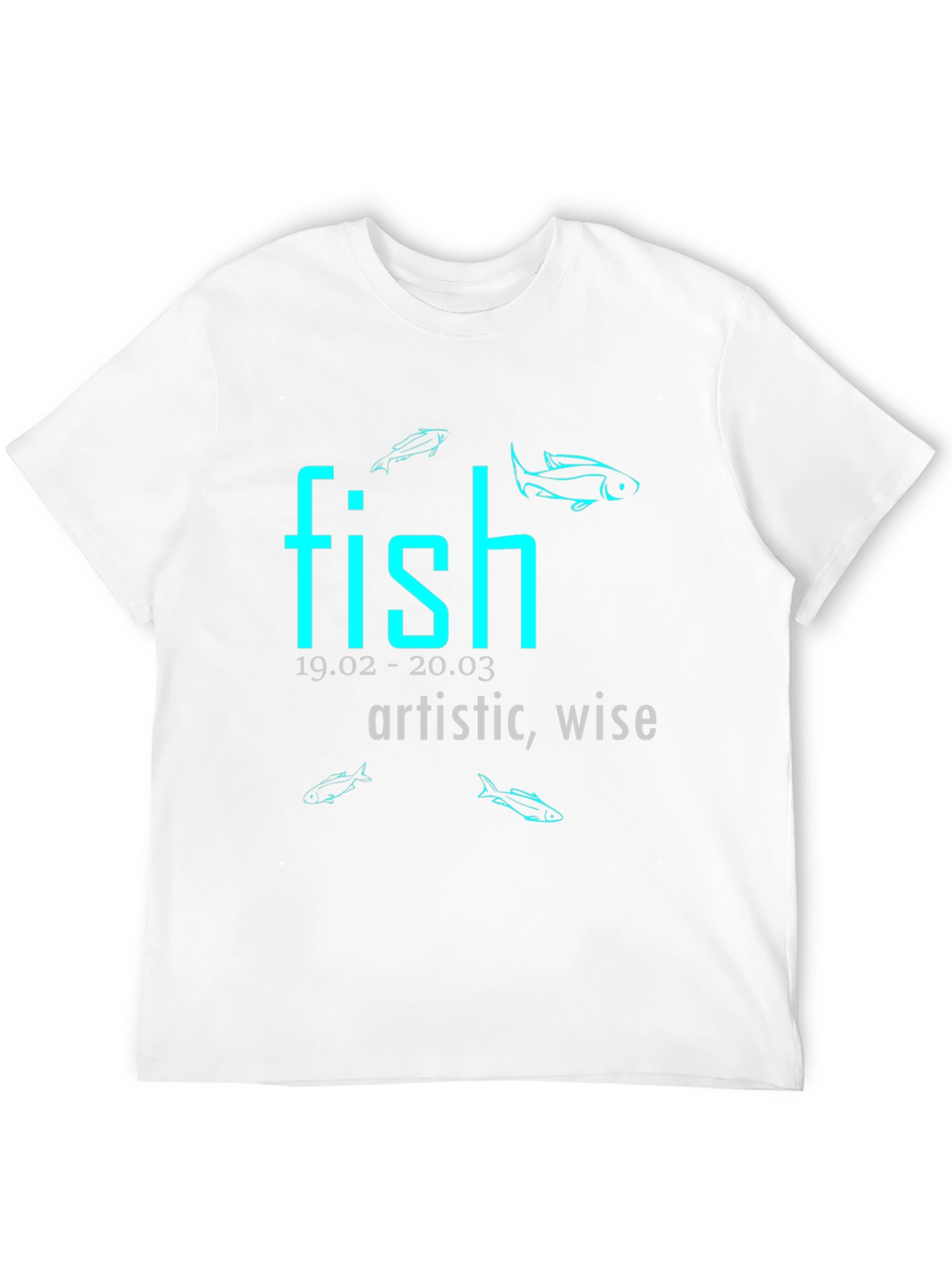 Pisces T-Shirt - Artistic Wise and Stylish Zodiac Tee