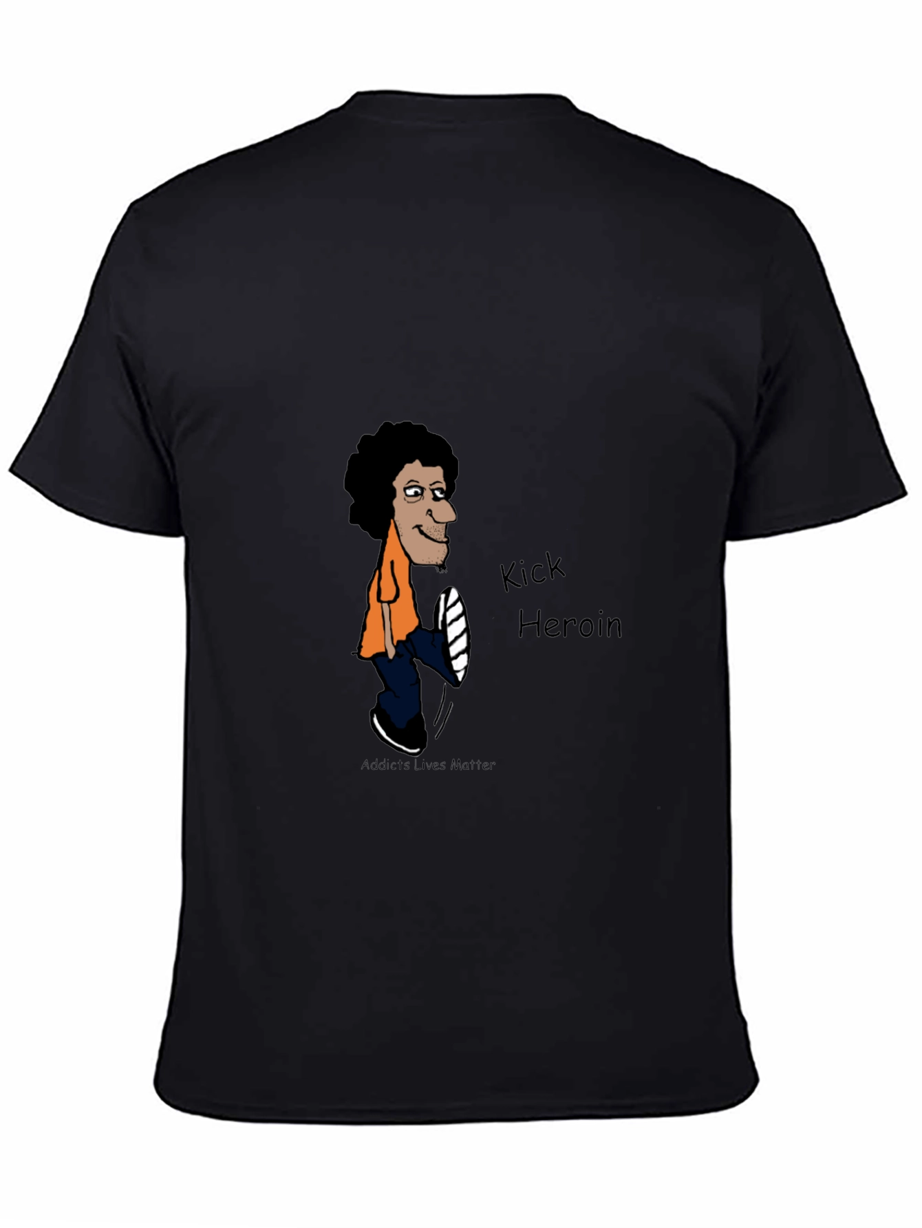 Kick Heroin Black Graphic Tee