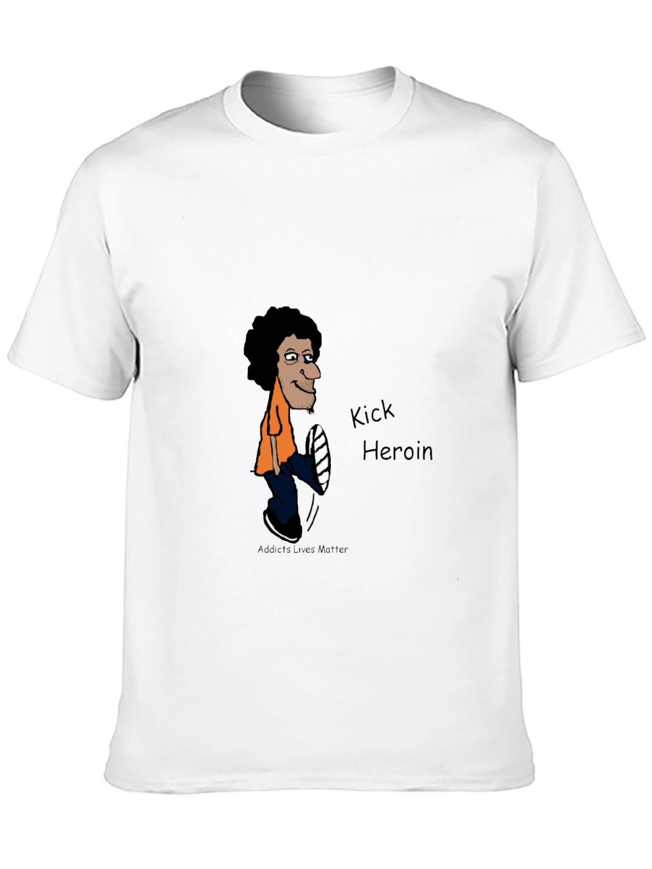 Kick Heroin Black Graphic Tee