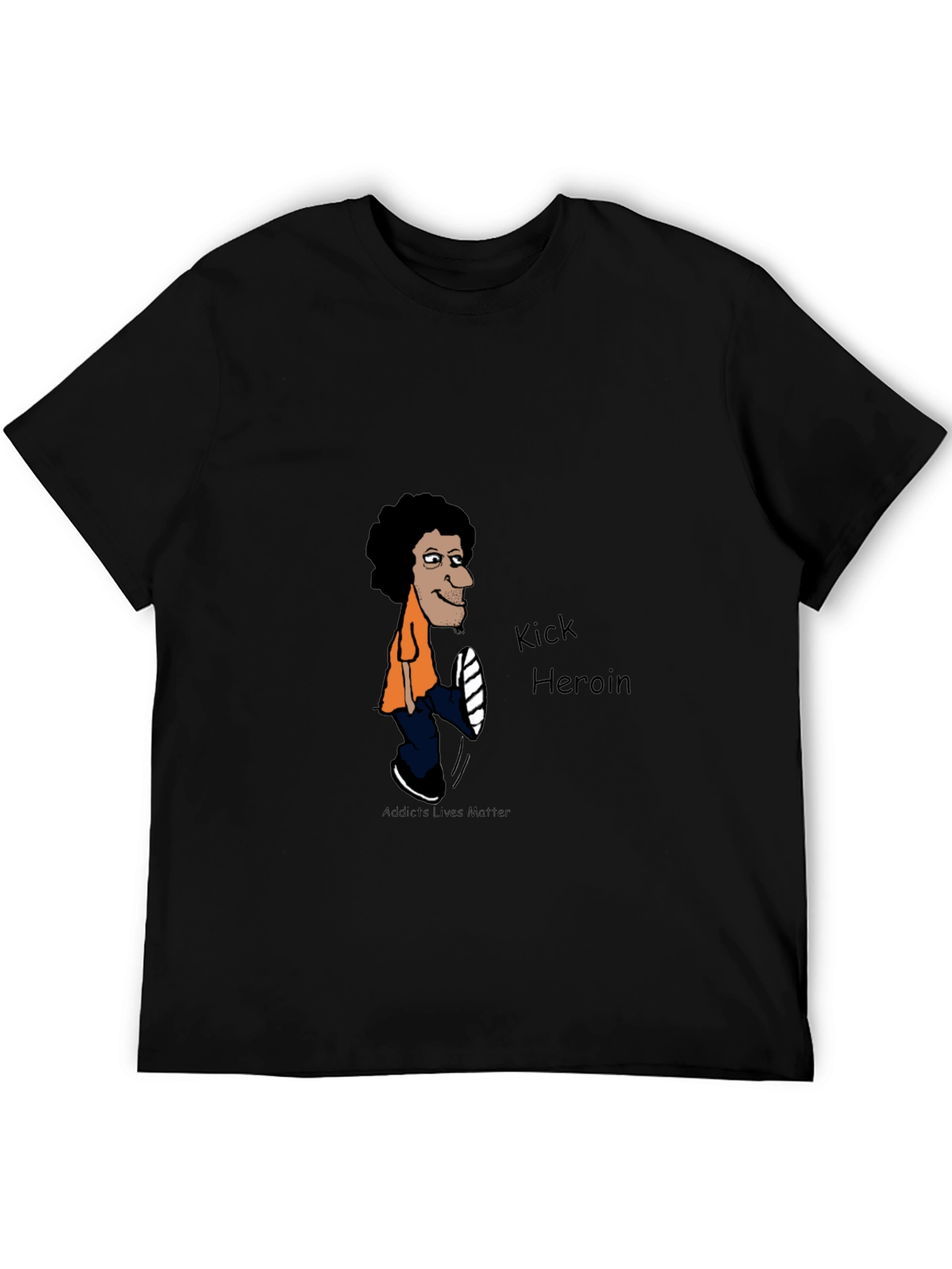 Kick Heroin Black Graphic Tee