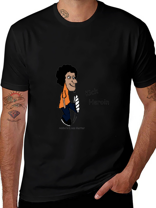 Kick Heroin Black Graphic Tee