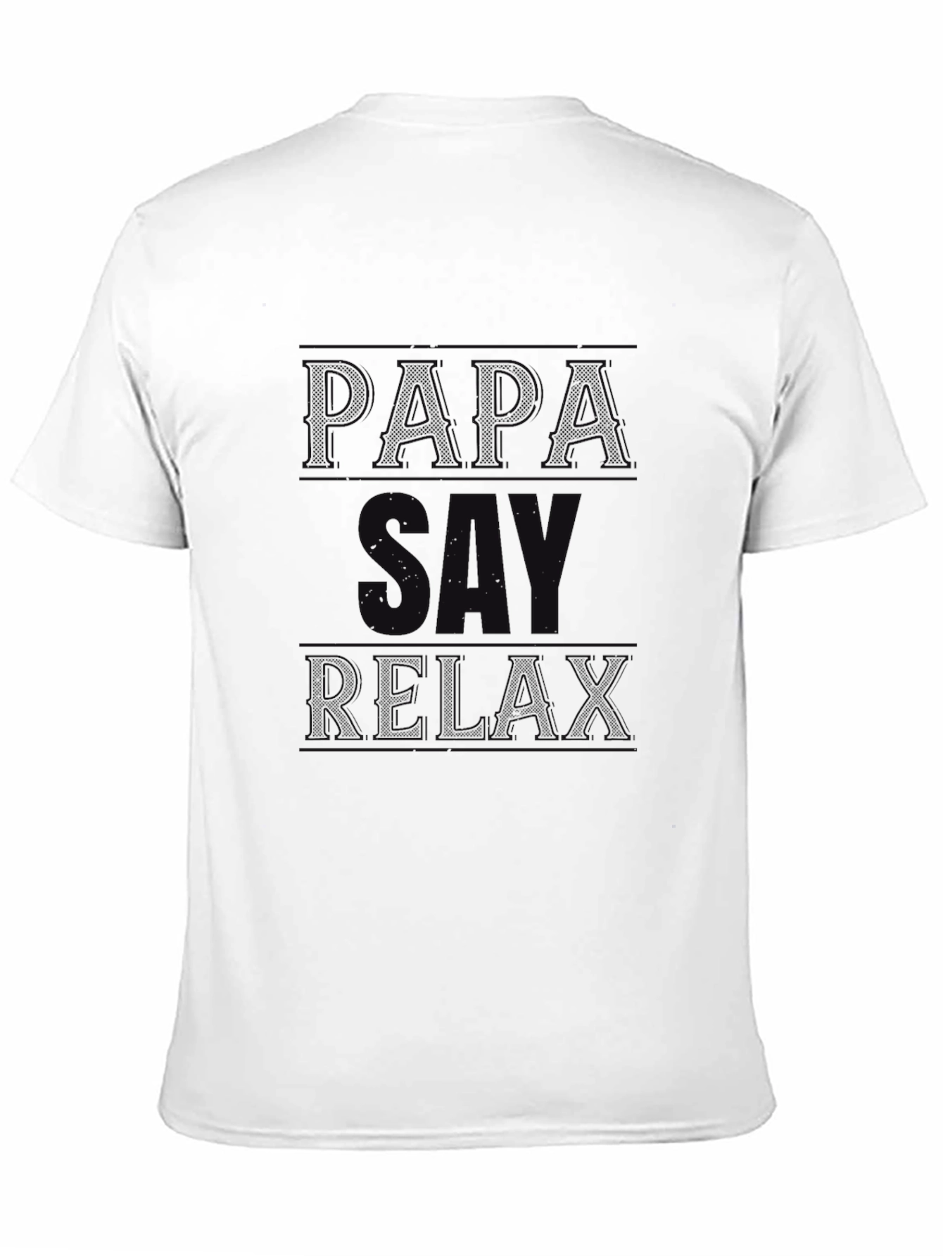 Papa Say Relax Graphic T-Shirt - Black