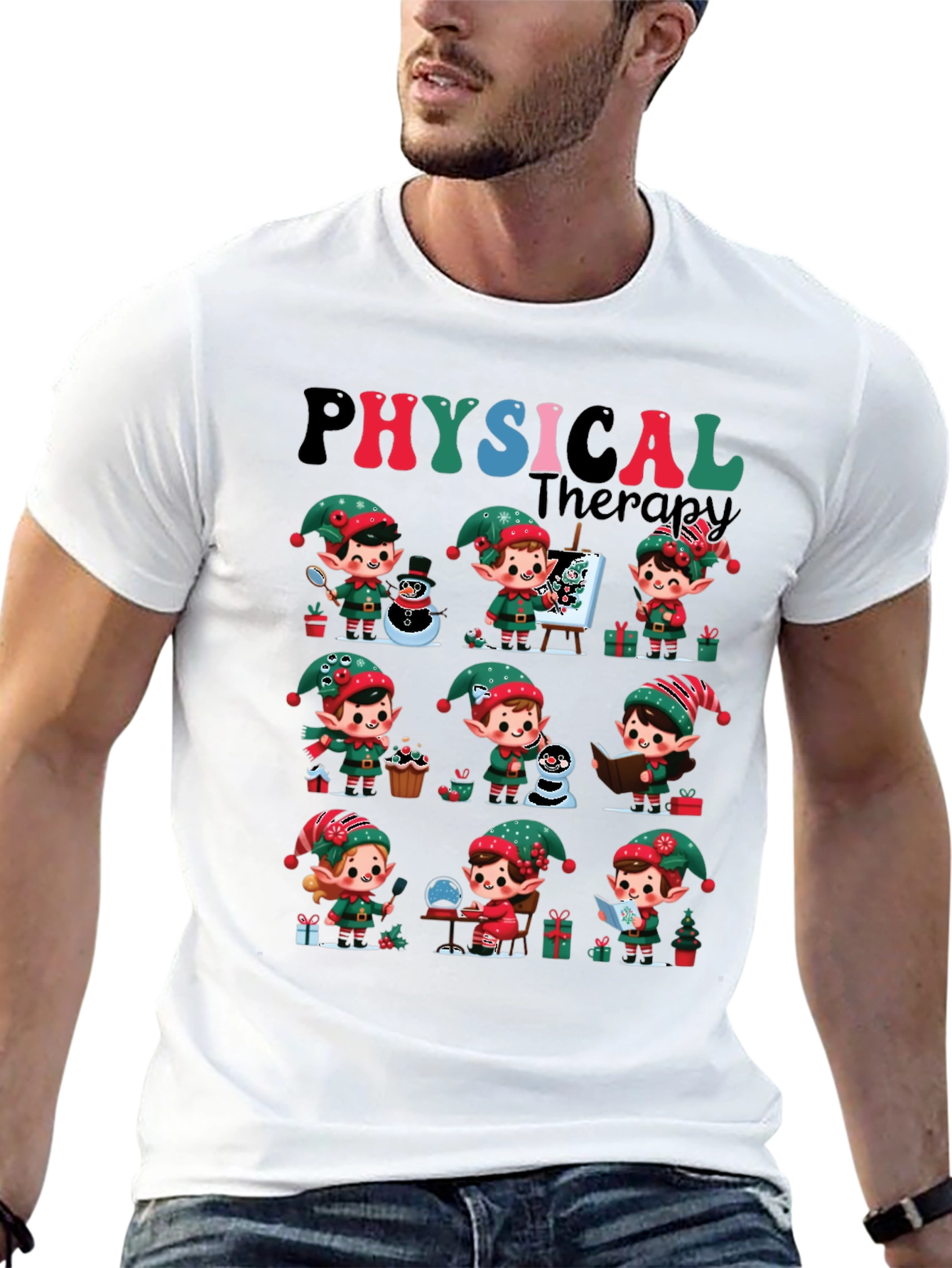 Physical Therapy Christmas Elf T-Shirt