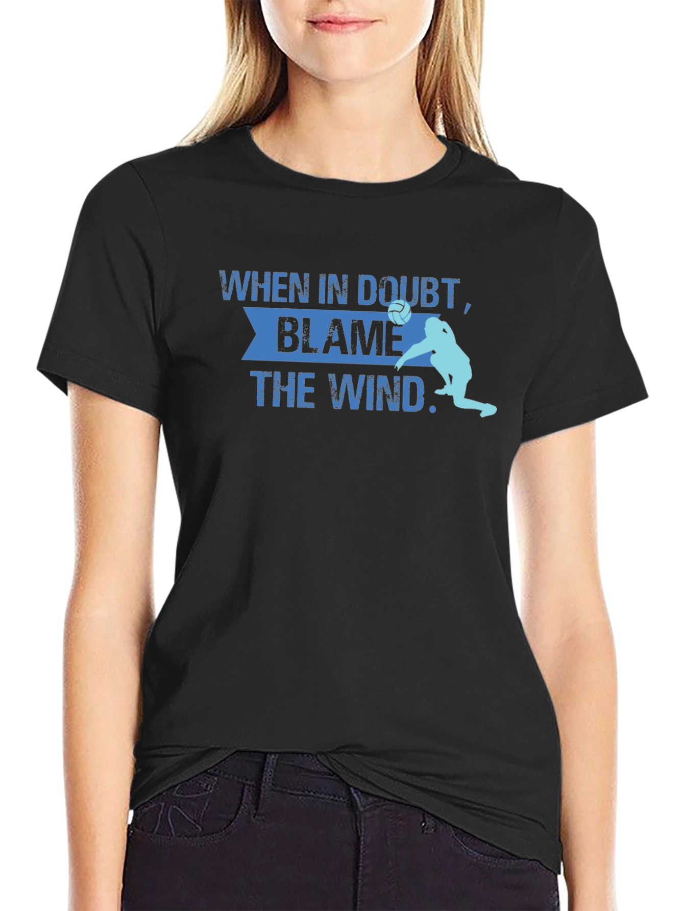 Blame the Wind Volleyball T-Shirt