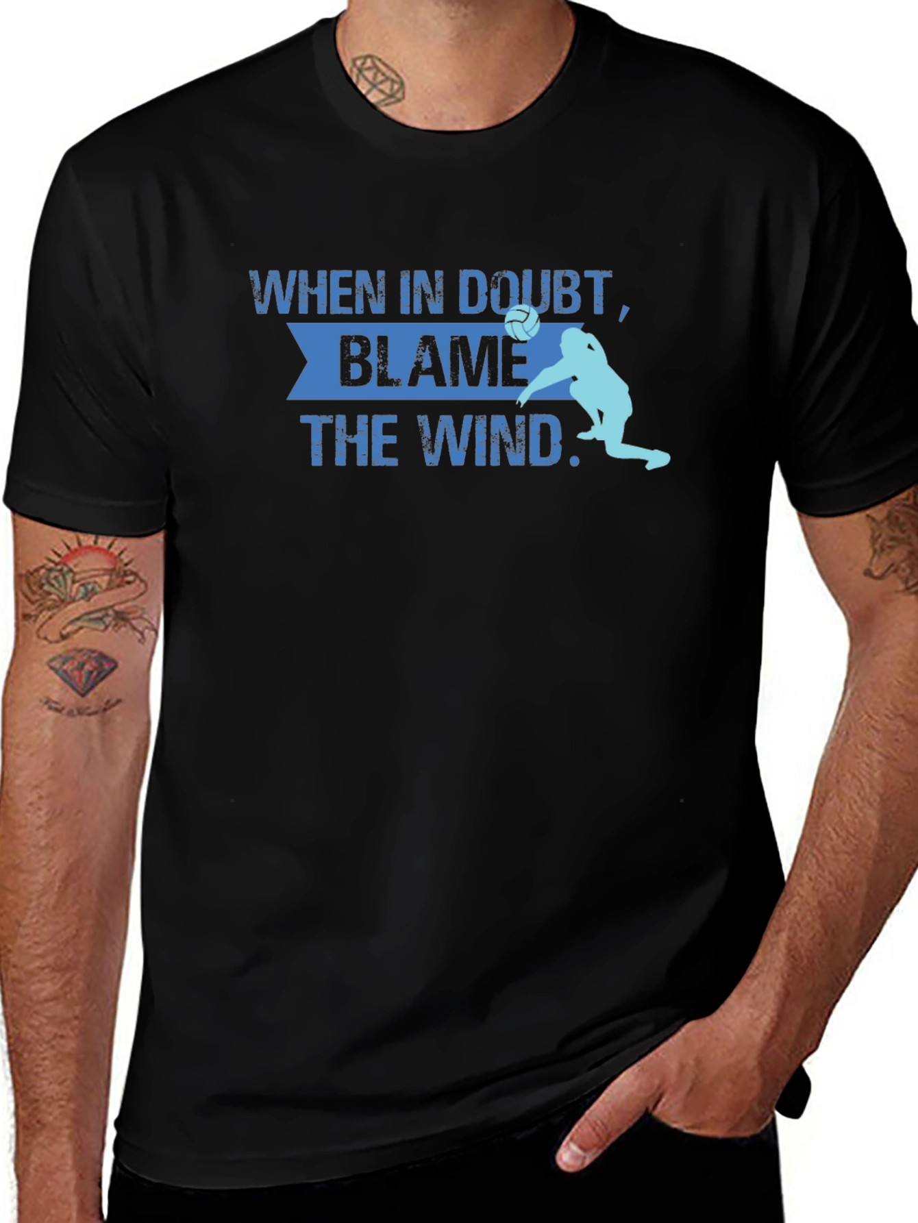 Blame the Wind Volleyball T-Shirt