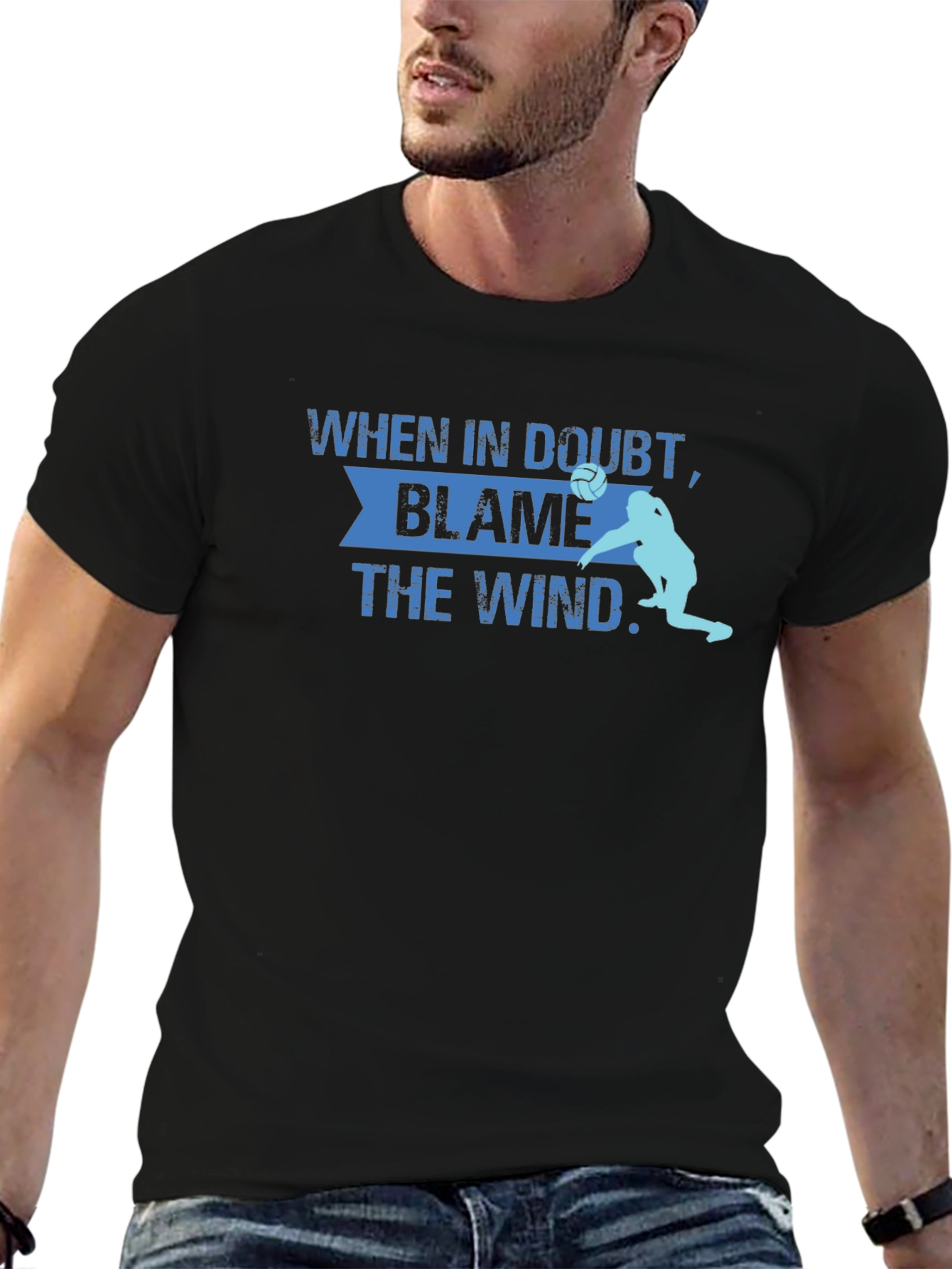 Blame the Wind Volleyball T-Shirt