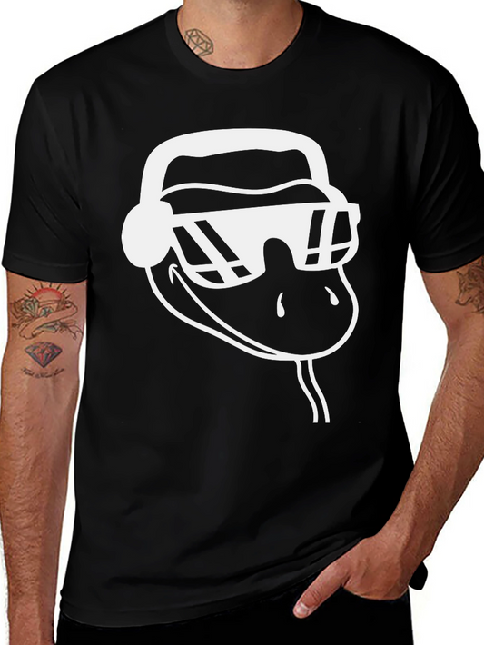Cool Snake Graphic Tee - Black