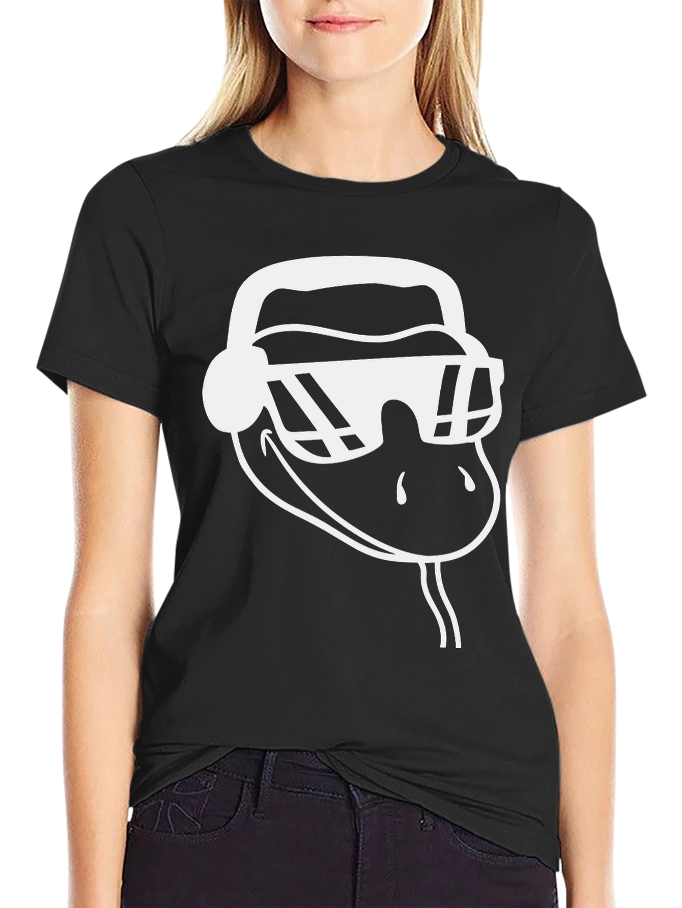 Cool Snake Graphic Tee - Black