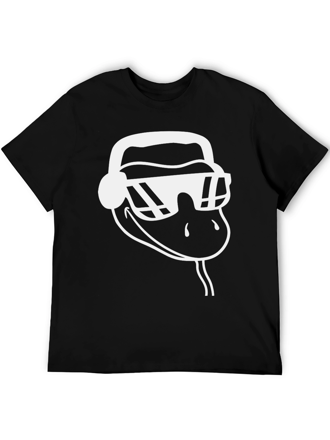 Cool Snake Graphic Tee - Black