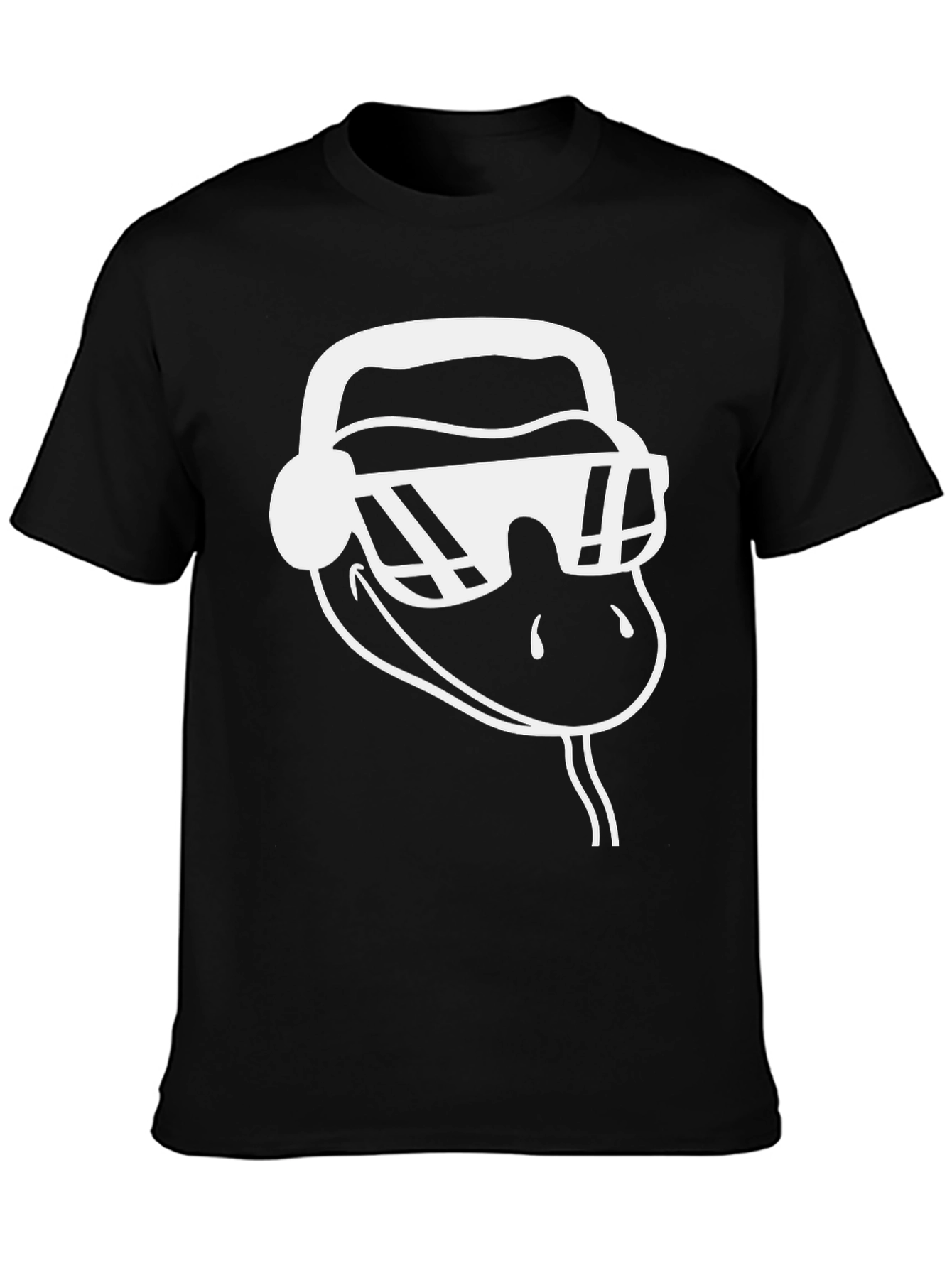 Cool Snake Graphic Tee - Black
