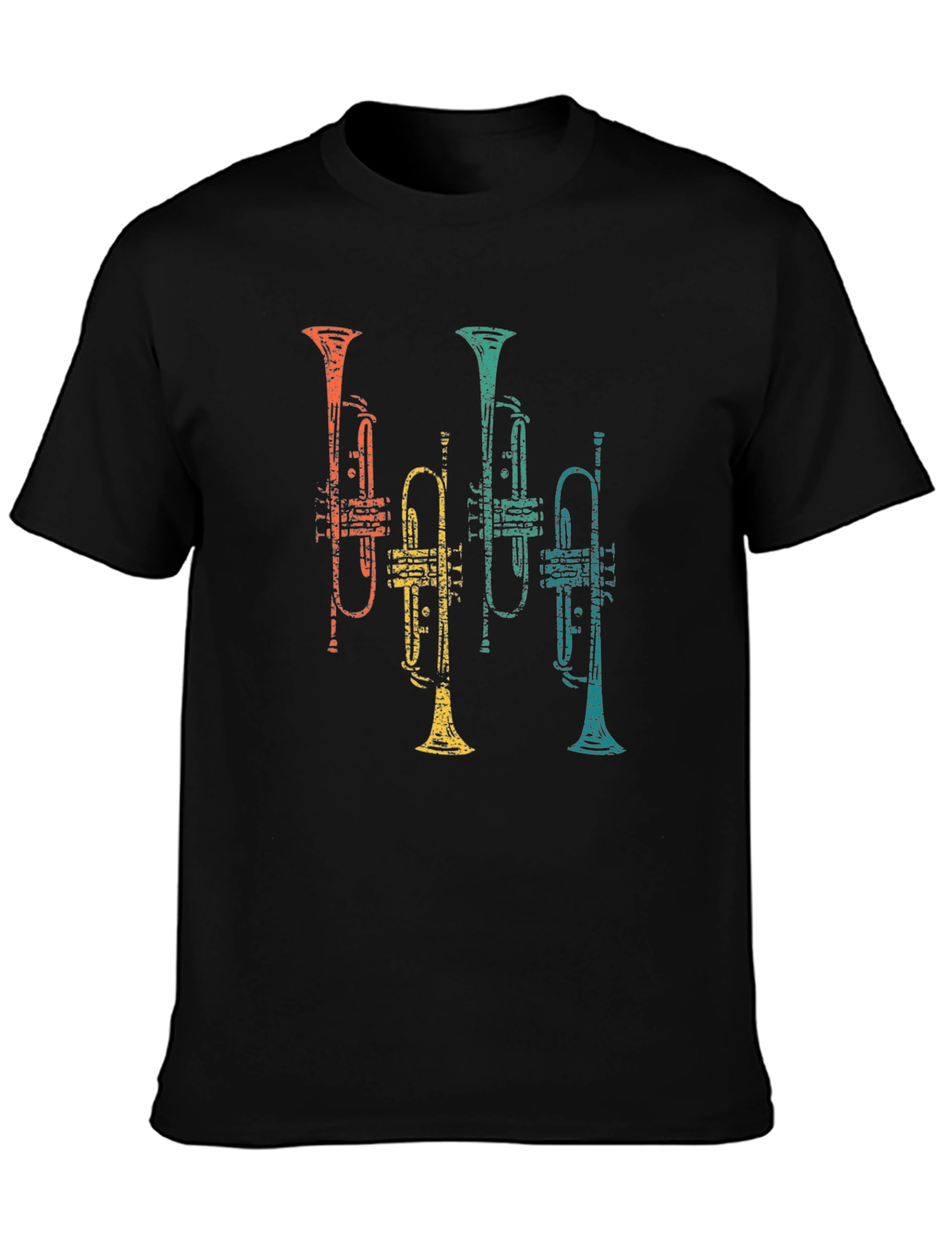 Retro Trumpet Graphic Tee - Music Lovers T-Shirt