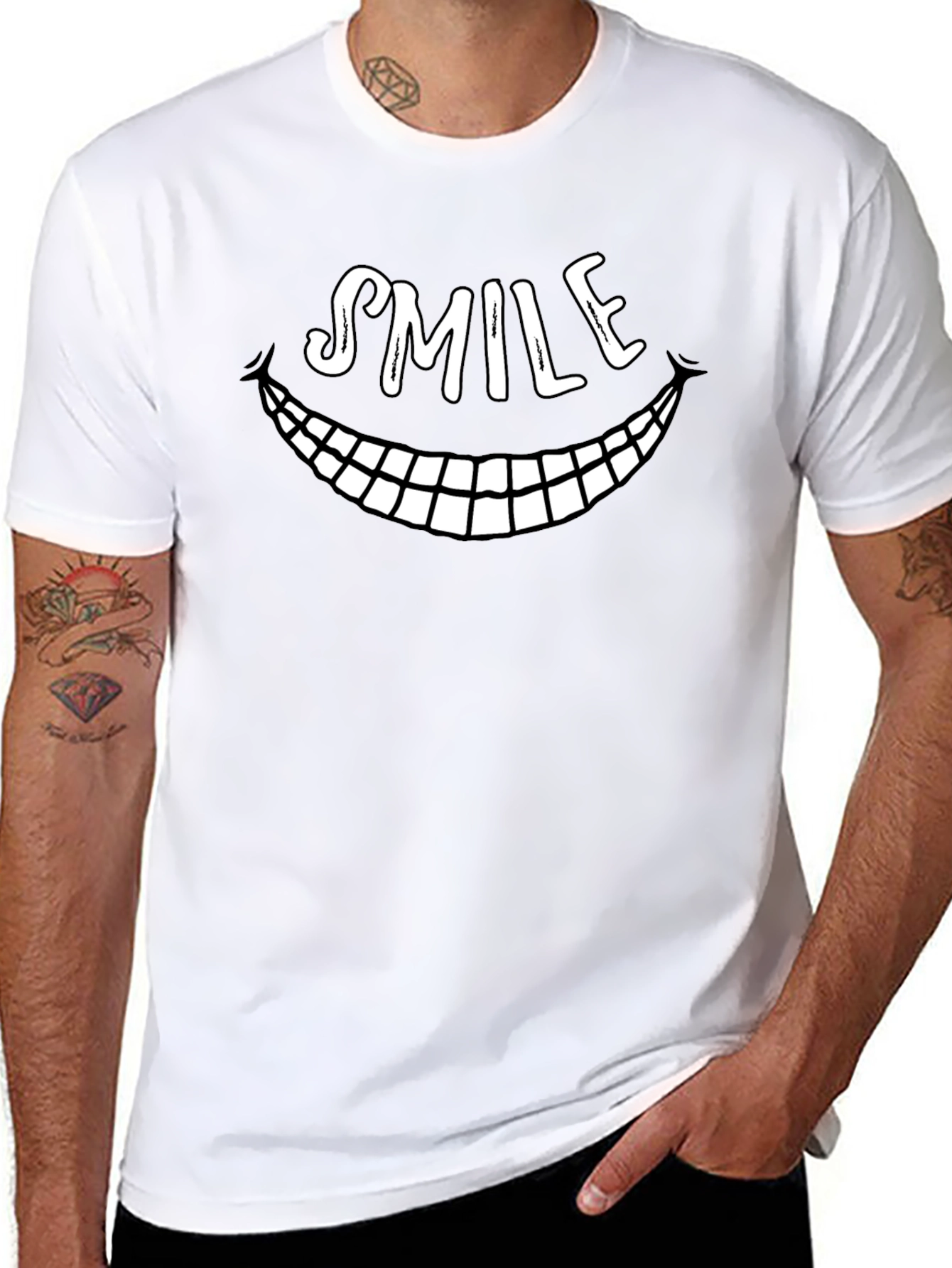 Smile Graphic T-Shirt - Funny Face Tee