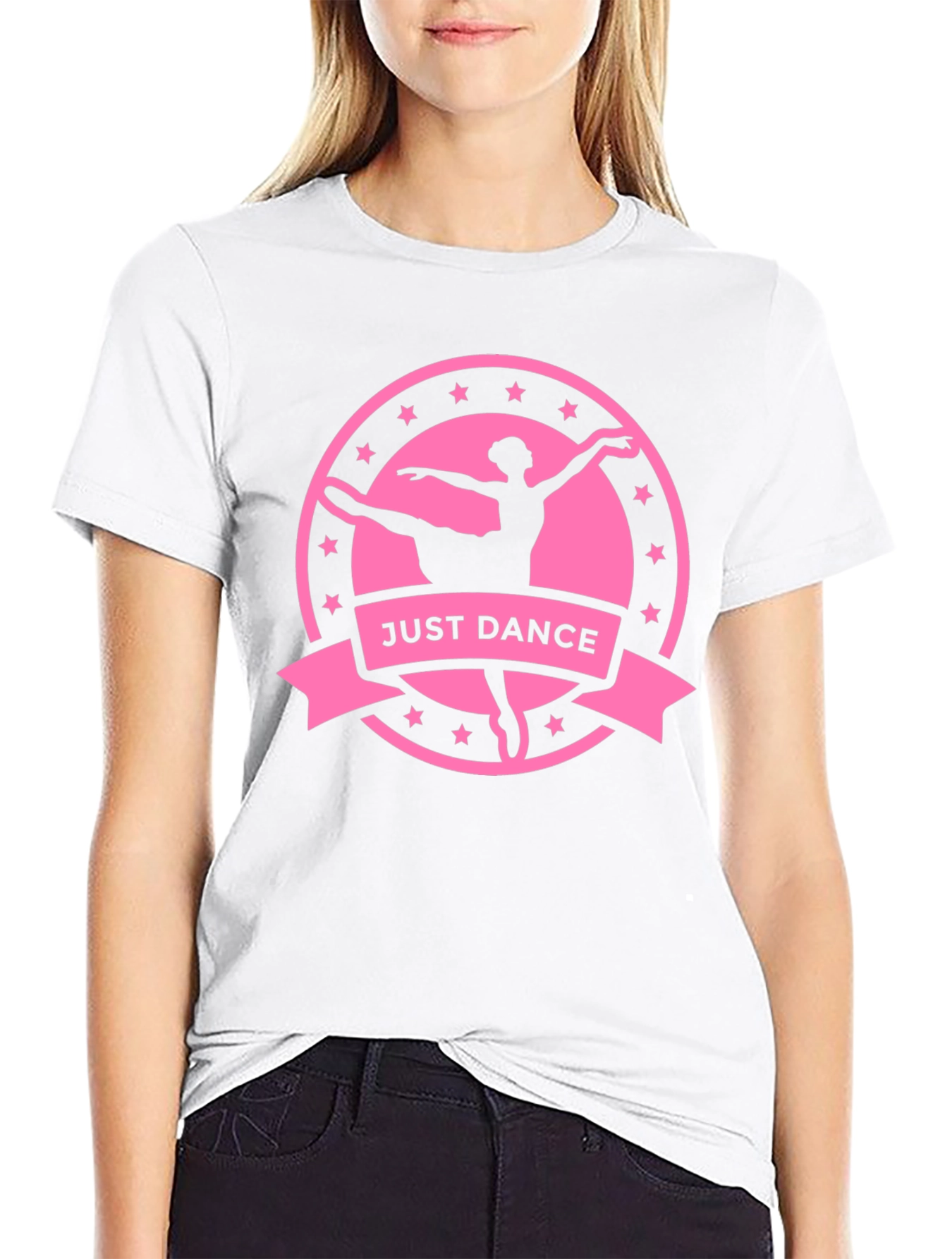 Just Dance Graphic Tee - Ballerina Silhouette