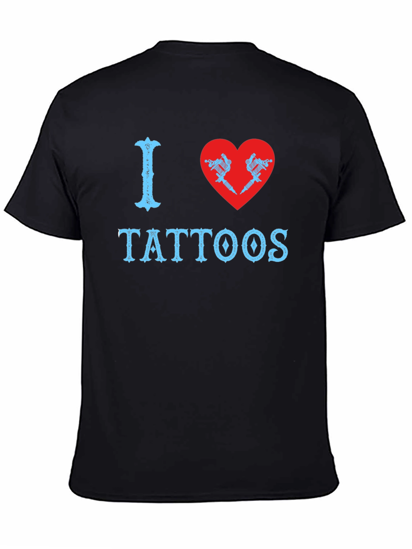 I Love Tattoos T-Shirt - Black