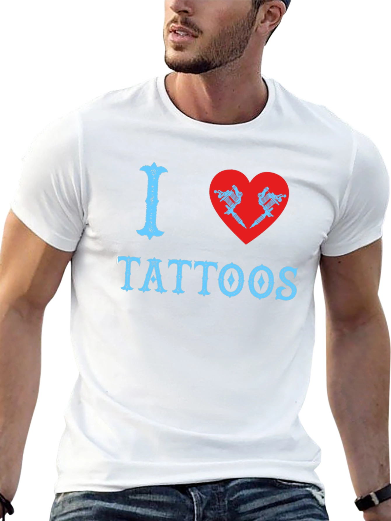 I Love Tattoos T-Shirt - Black