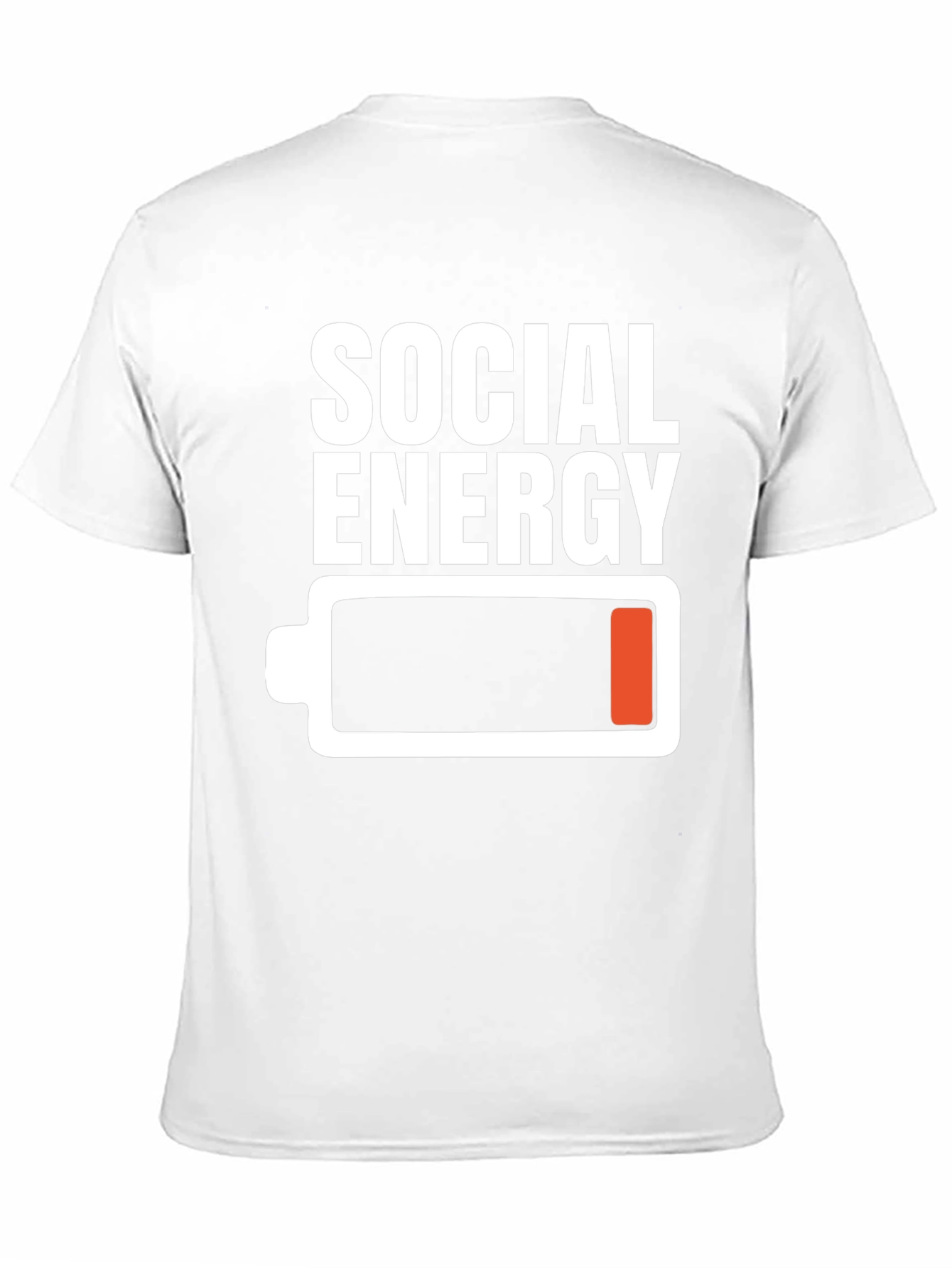 Social Energy Low Battery T-Shirt - Black Graphic Tee