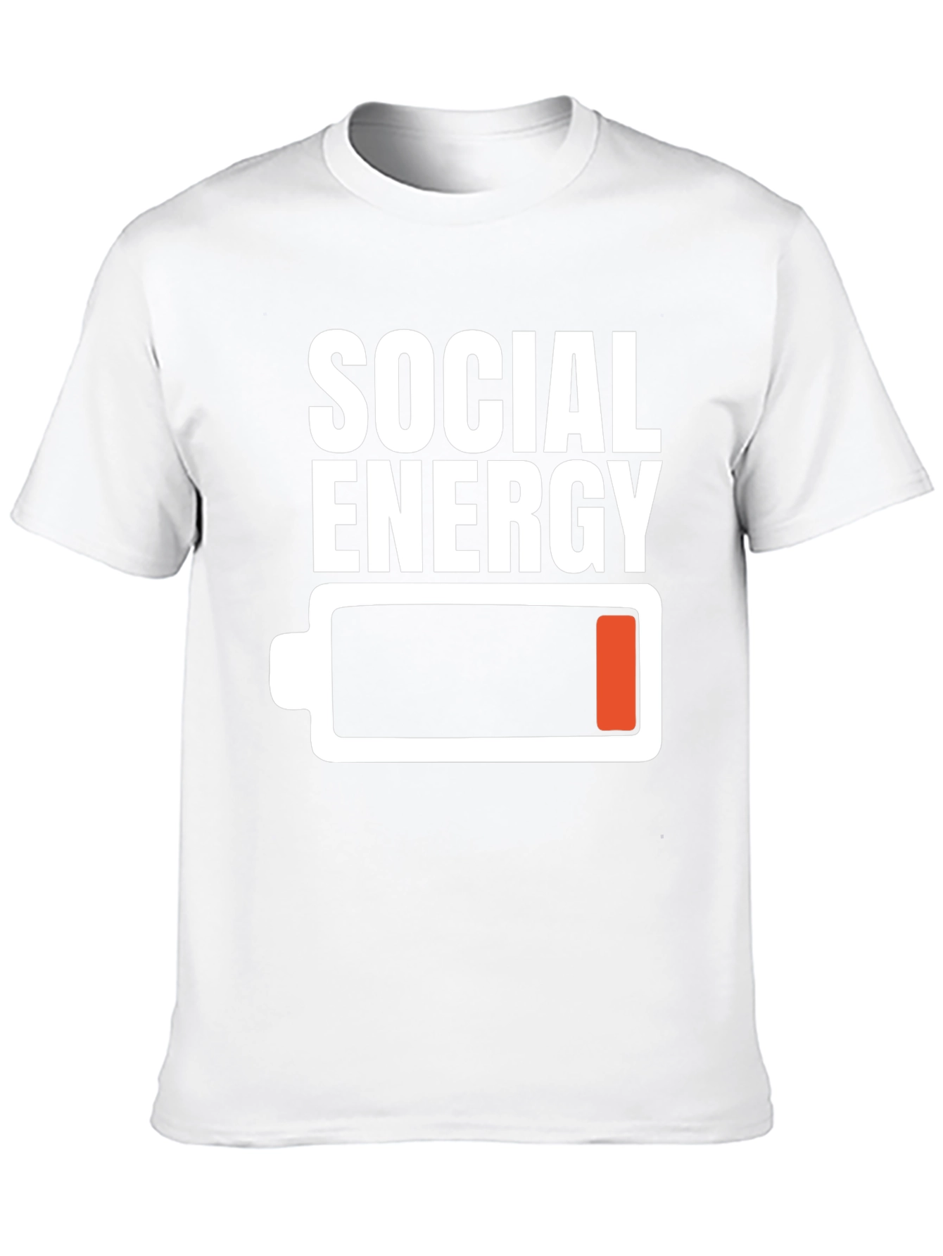 Social Energy Low Battery T-Shirt - Black Graphic Tee