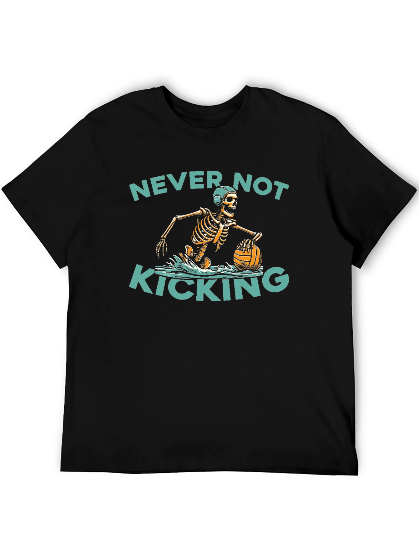 Skeleton Water Polo T-Shirt - Never Not Kicking