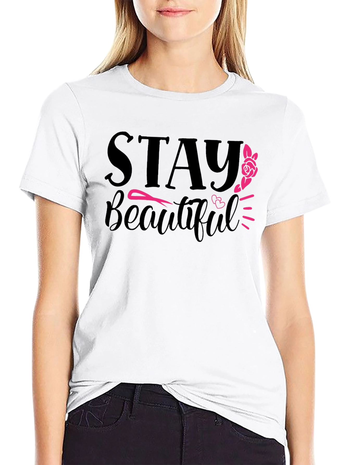Stay Beautiful Graphic T-Shirt - Trendy & Comfy