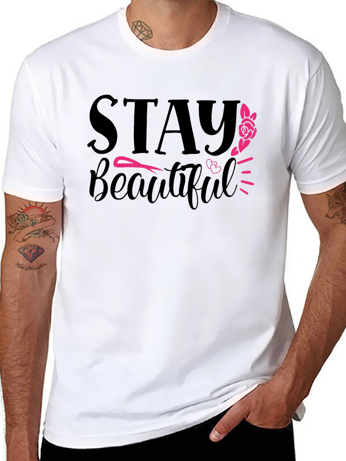 Stay Beautiful Graphic T-Shirt - Trendy & Comfy