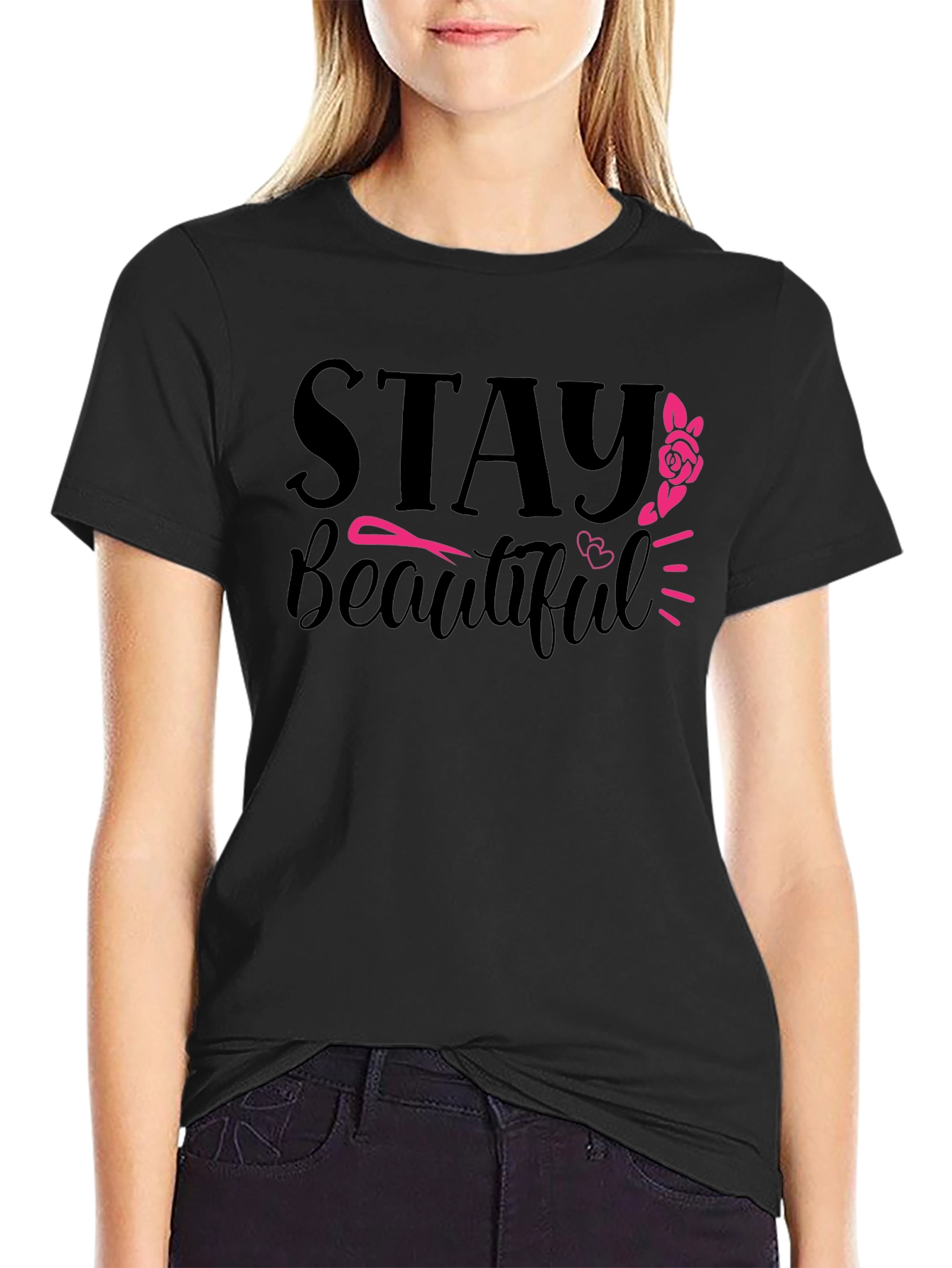 Stay Beautiful Graphic T-Shirt - Trendy & Comfy