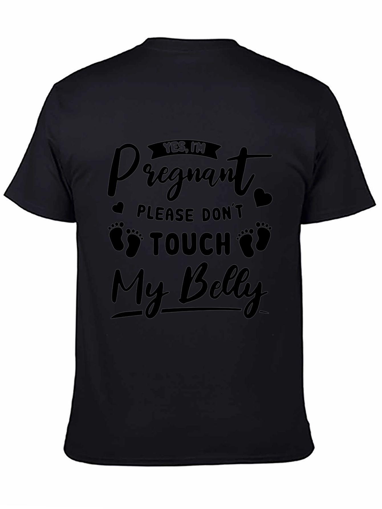 Funny Pregnancy T-Shirt - Please Dont Touch My Belly