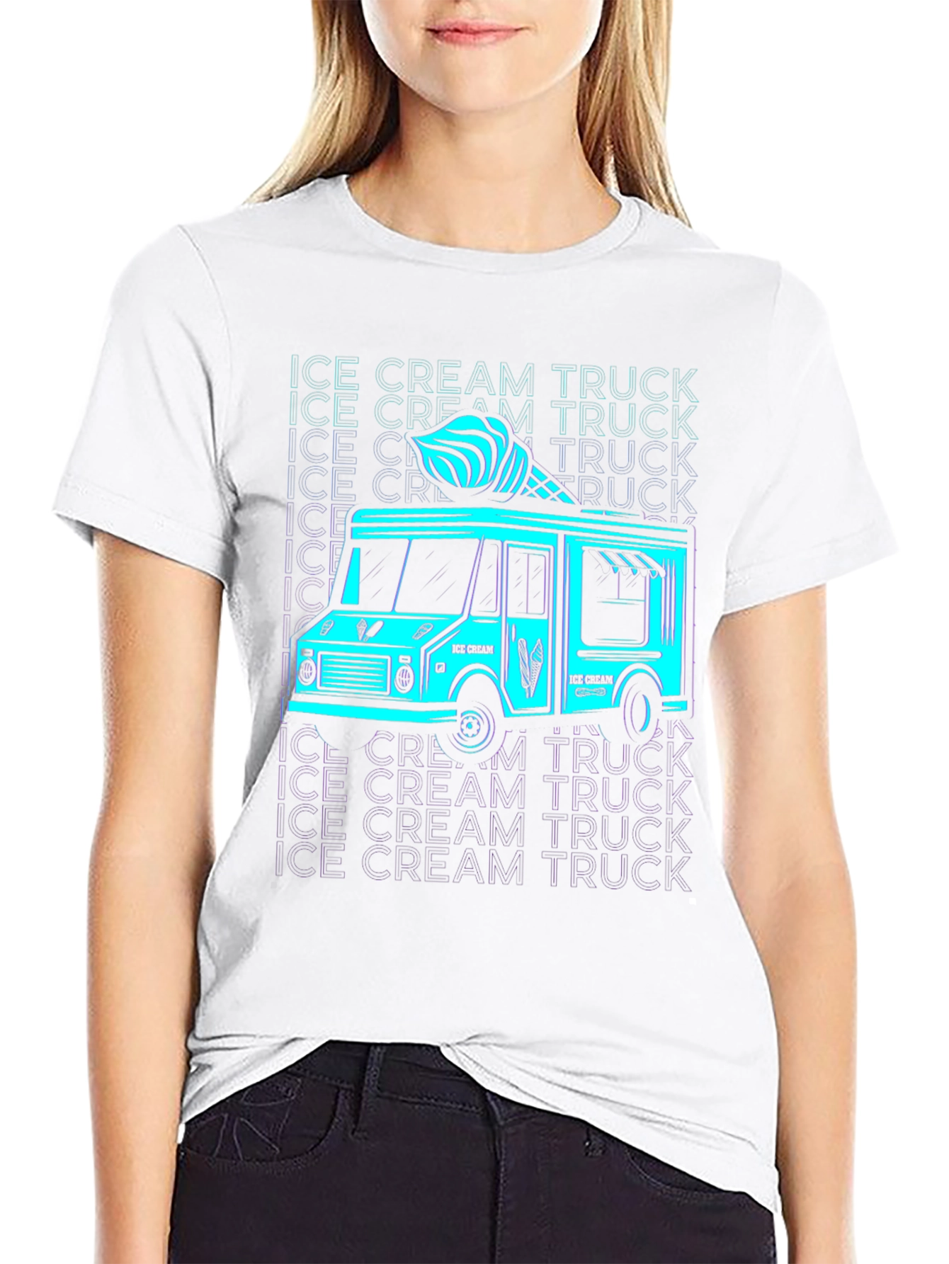 Ice Cream Truck Graphic T-Shirt