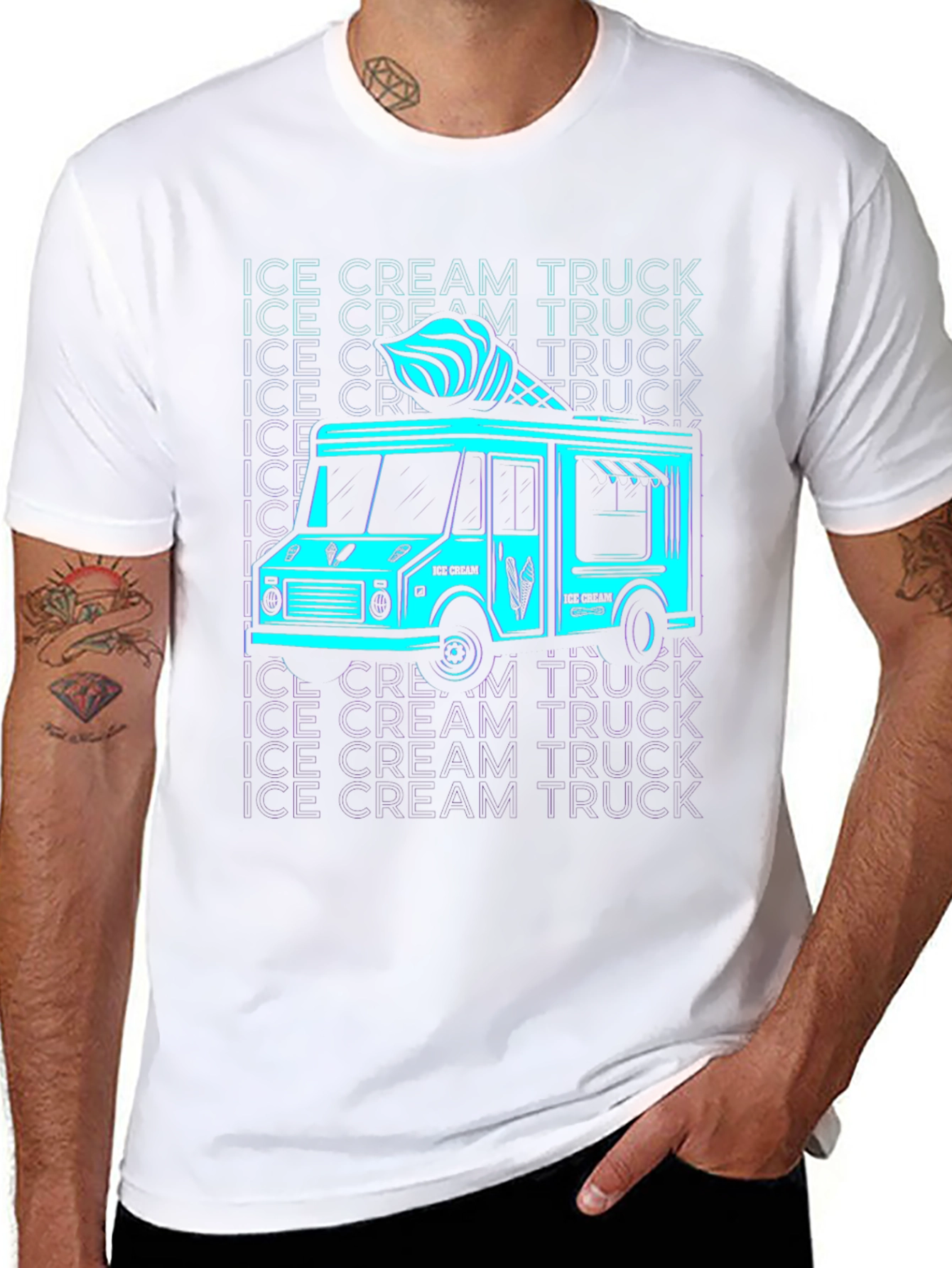 Ice Cream Truck Graphic T-Shirt