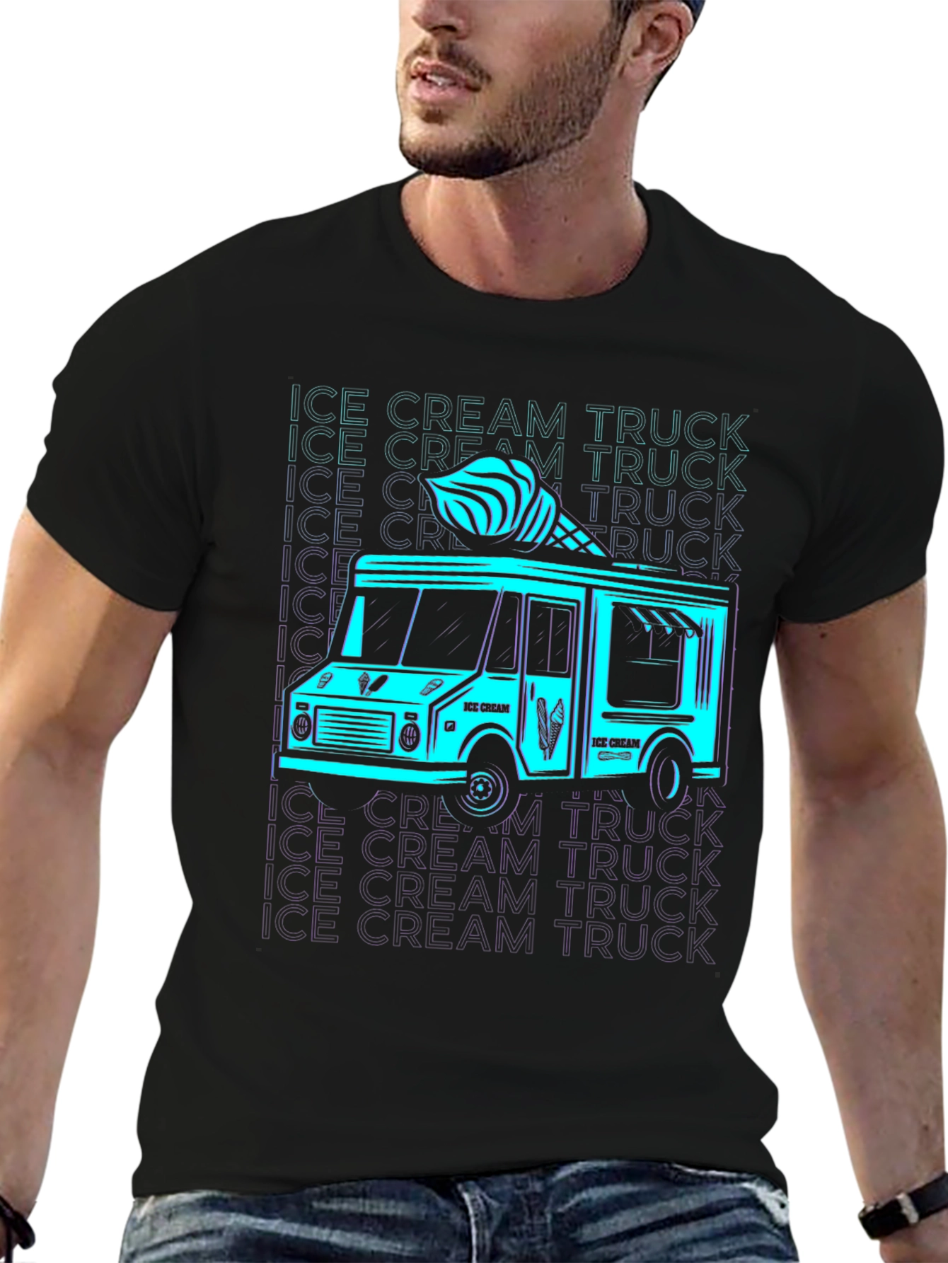 Ice Cream Truck Graphic T-Shirt
