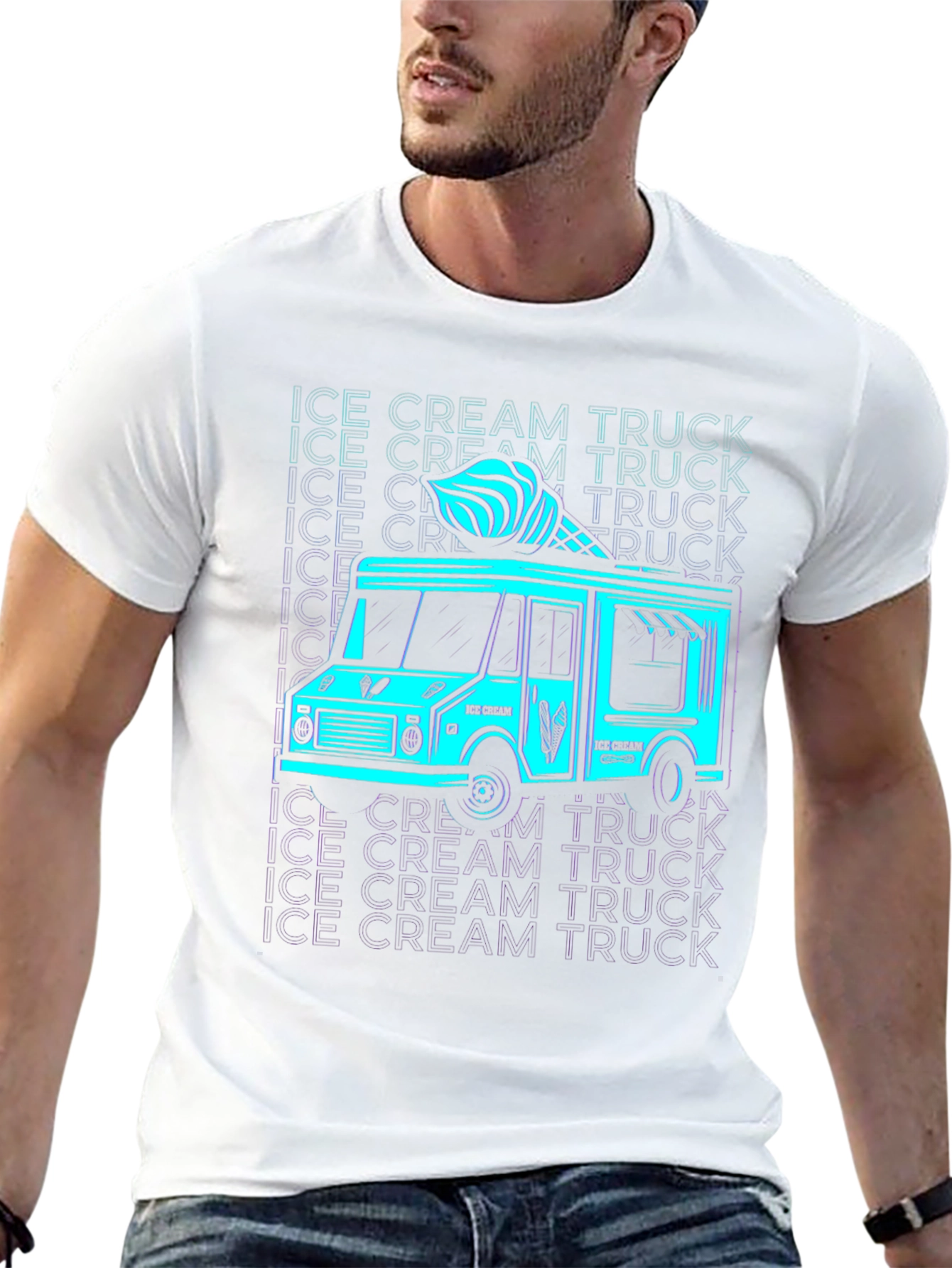 Ice Cream Truck Graphic T-Shirt