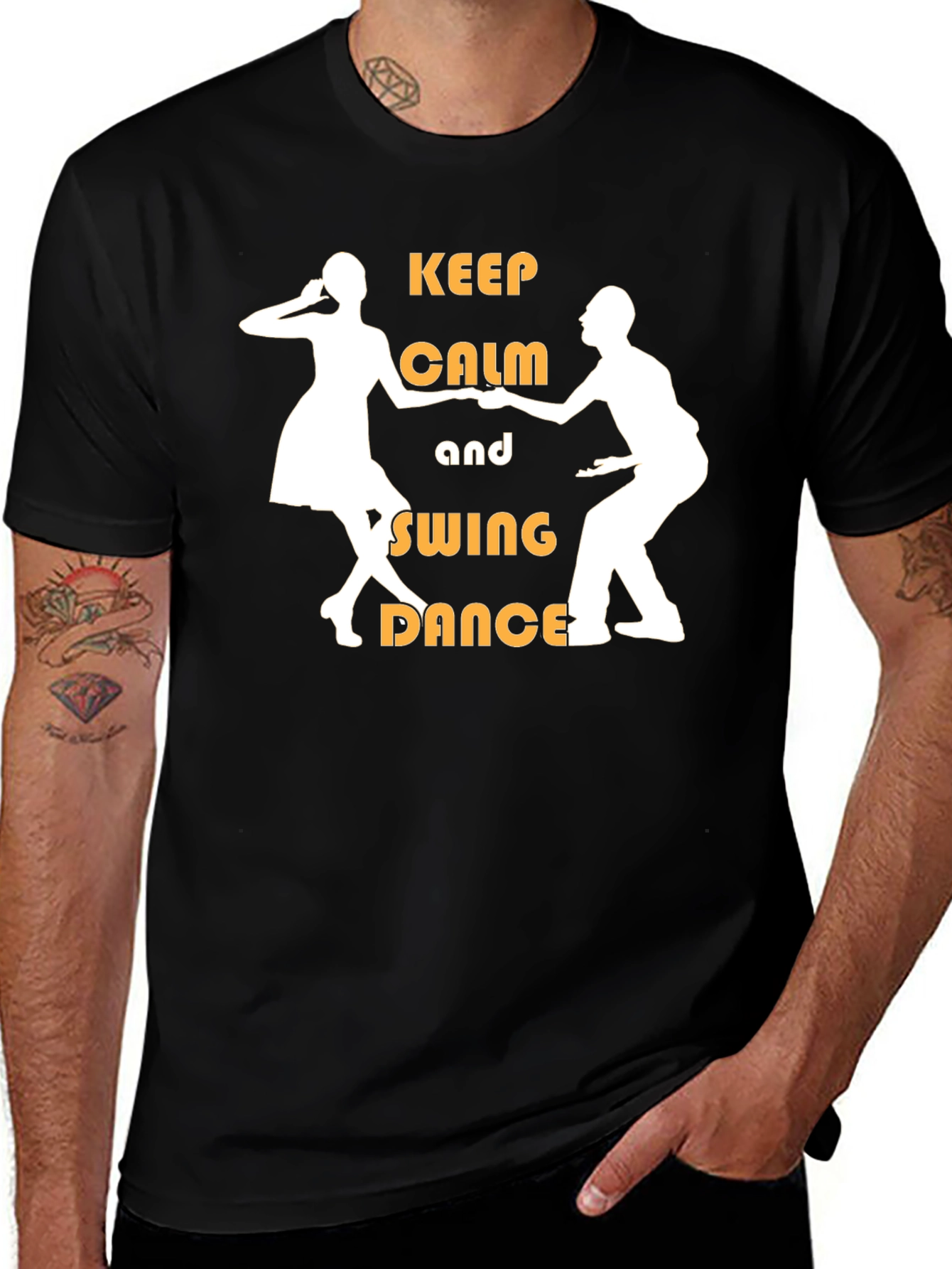 Keep Calm and Swing Dance Graphic Tee