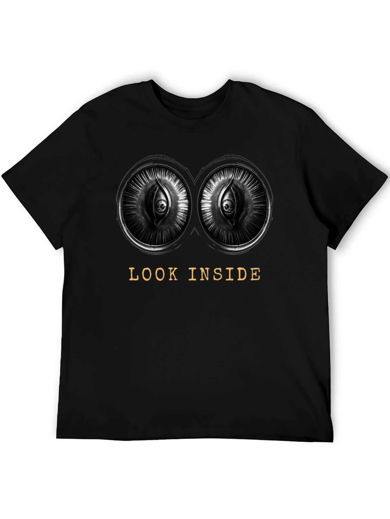 Look Inside Graphic Tee - Unique Eye Design