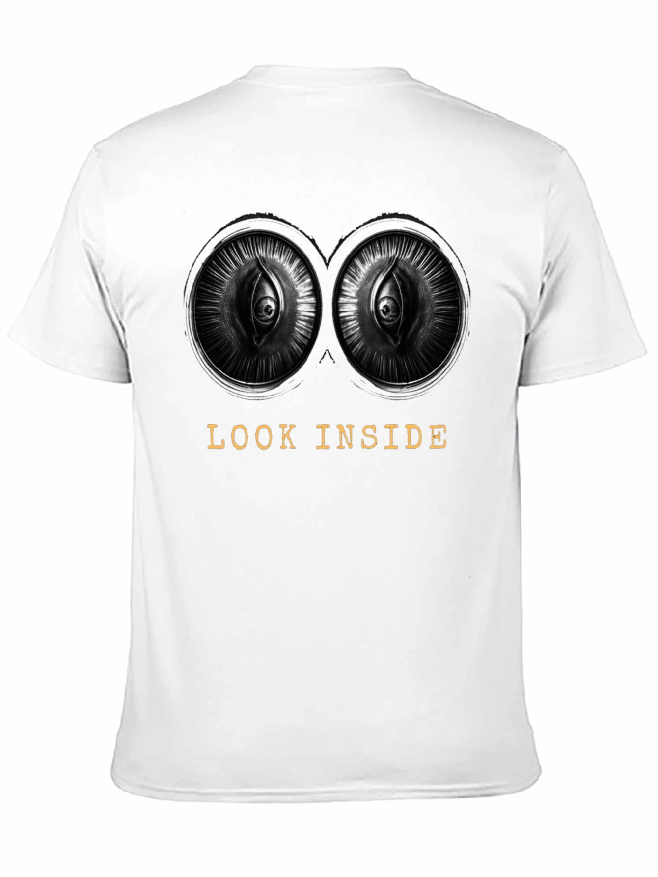 Look Inside Graphic Tee - Unique Eye Design