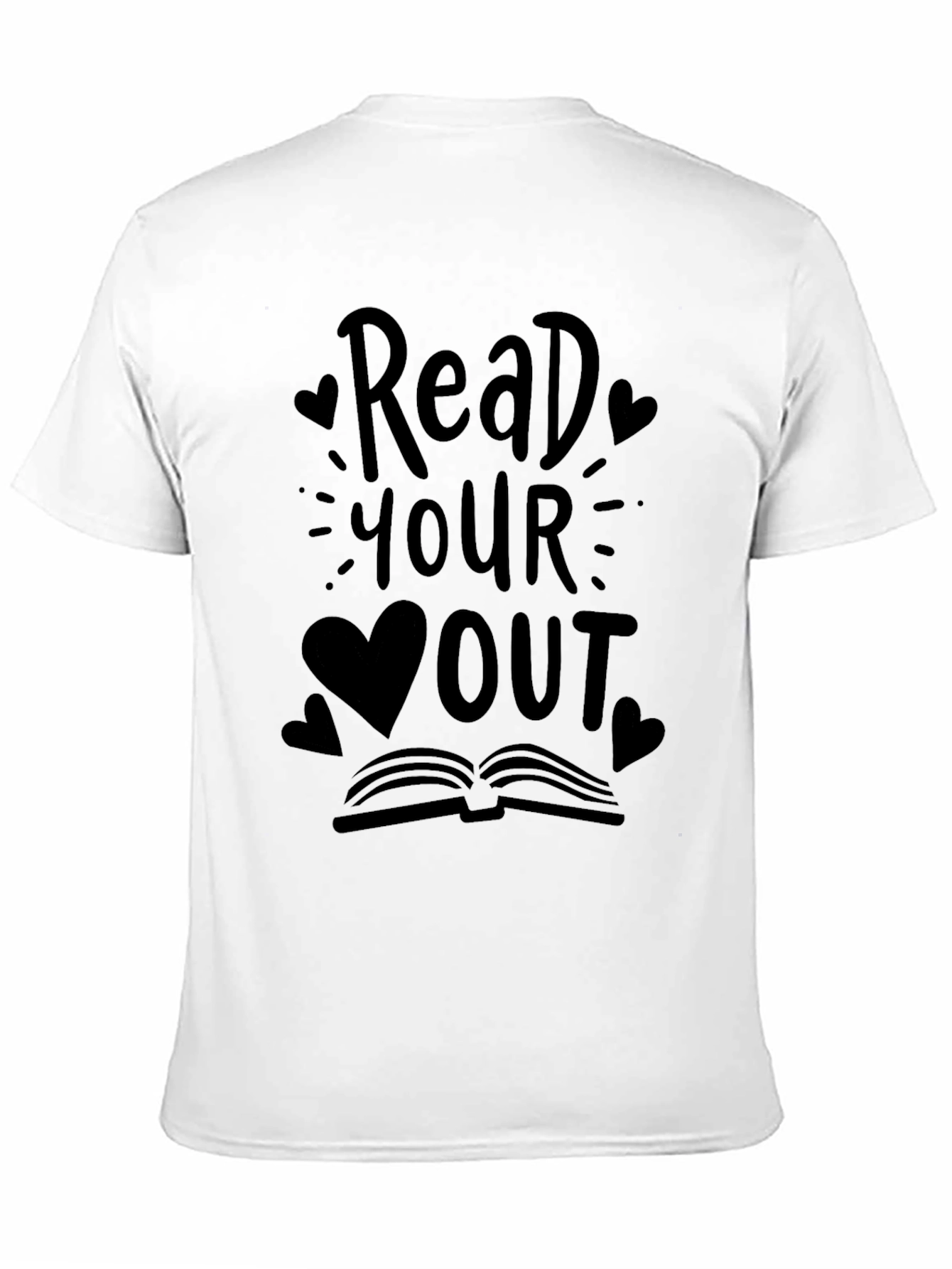 Read Your Heart Out Black Graphic Tee