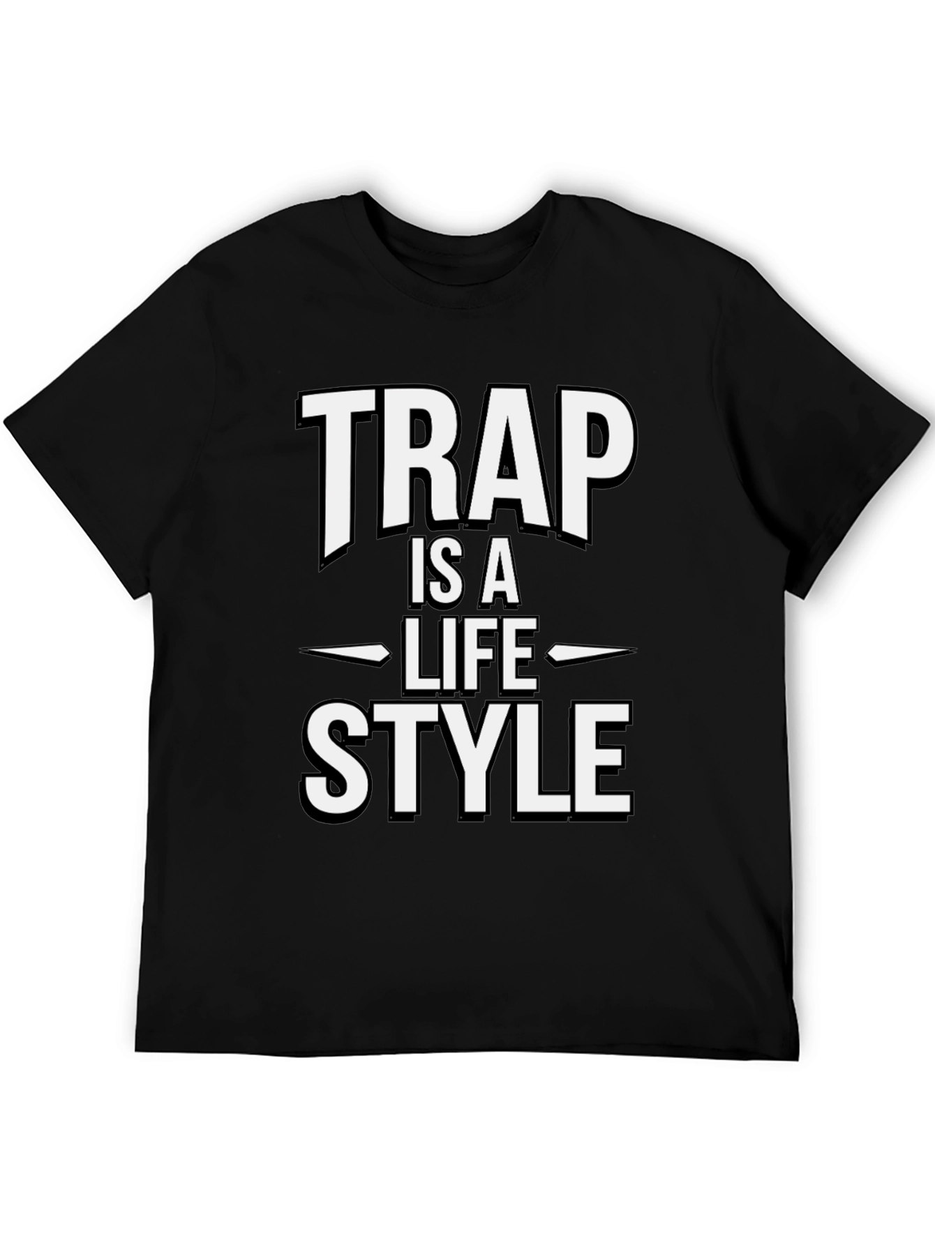 Trap is a Lifestyle Black T-Shirt