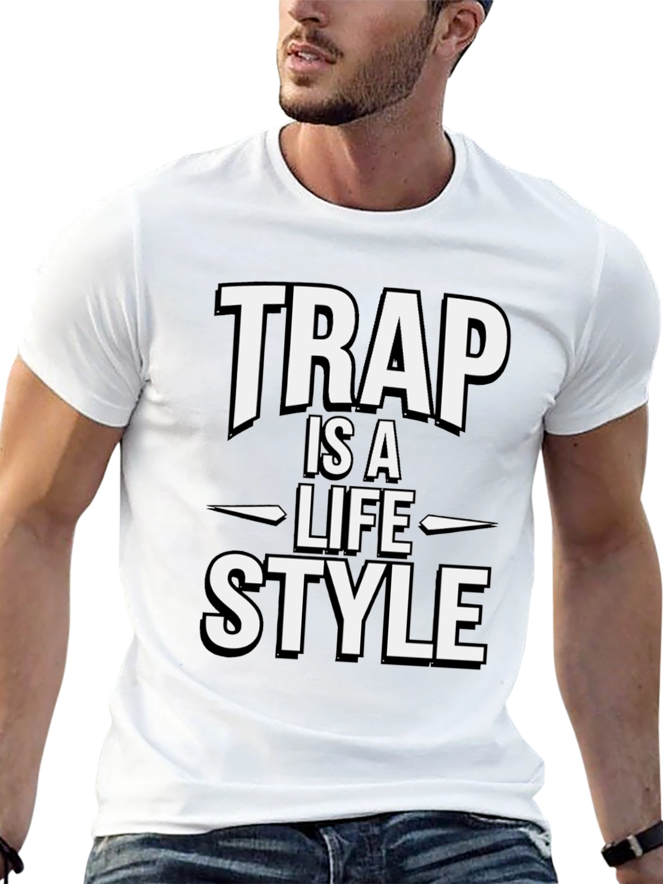 Trap is a Lifestyle Black T-Shirt