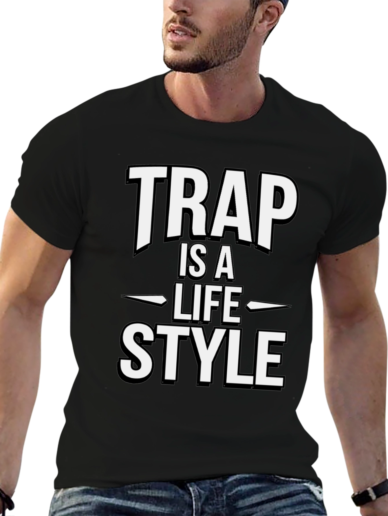 Trap is a Lifestyle Black T-Shirt