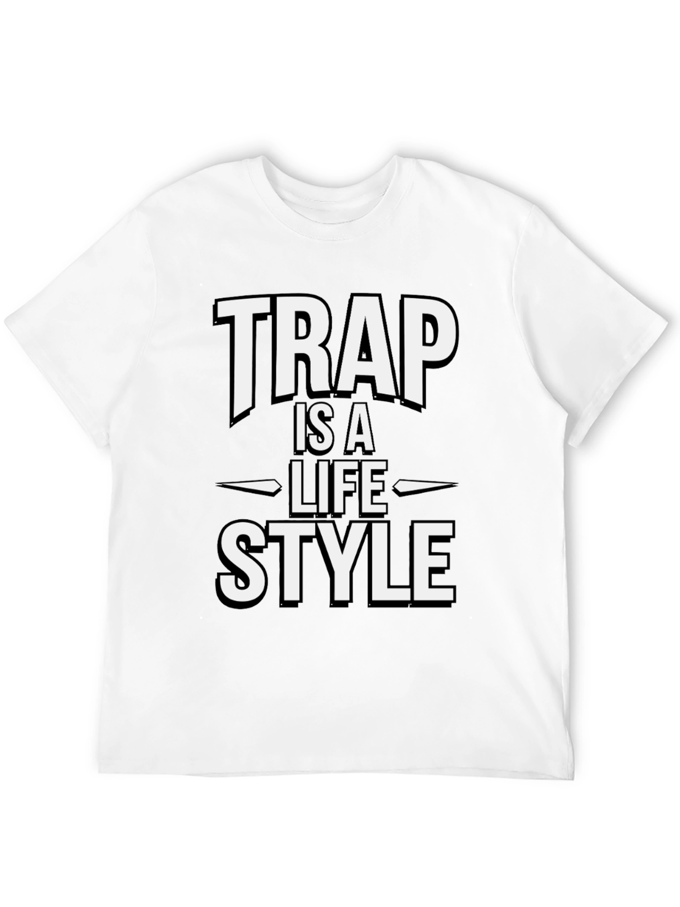 Trap is a Lifestyle Black T-Shirt