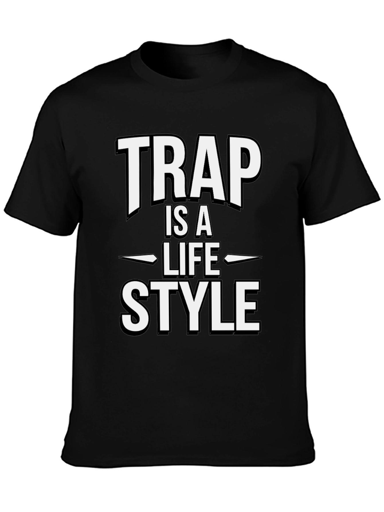 Trap is a Lifestyle Black T-Shirt