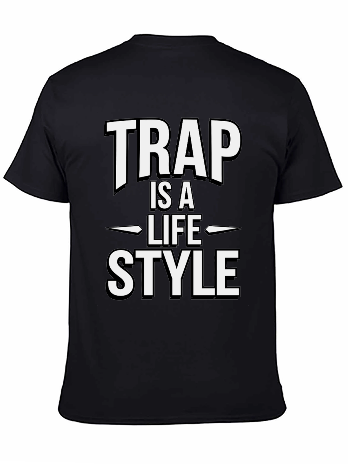 Trap is a Lifestyle Black T-Shirt